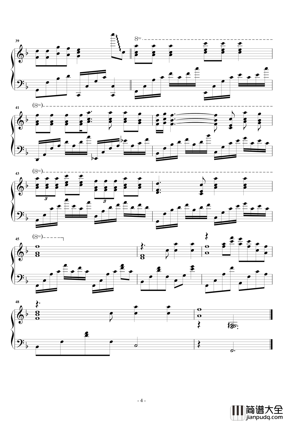 A_Little_Love钢琴谱_冯曦妤