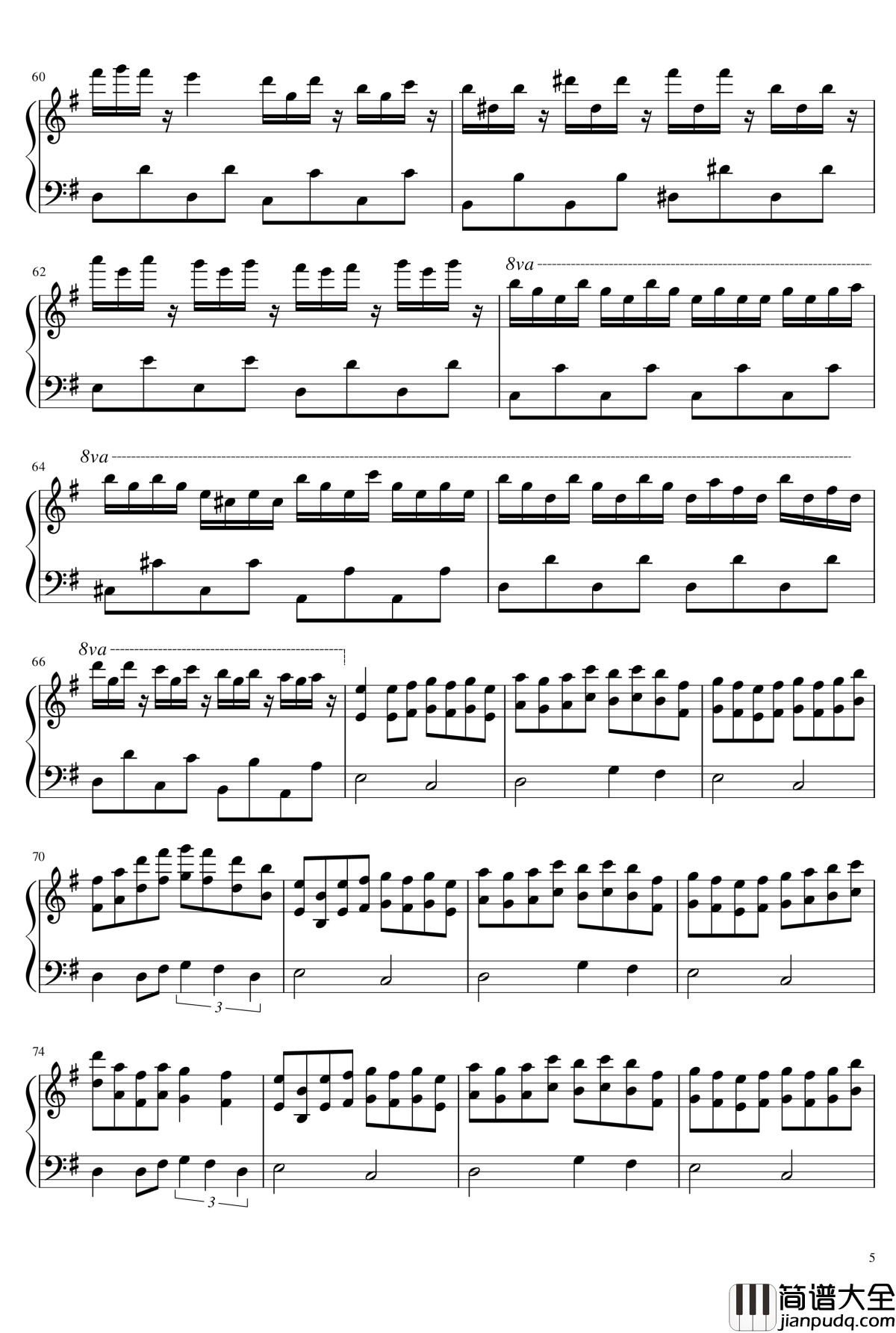 freedom_dive钢琴谱_xi