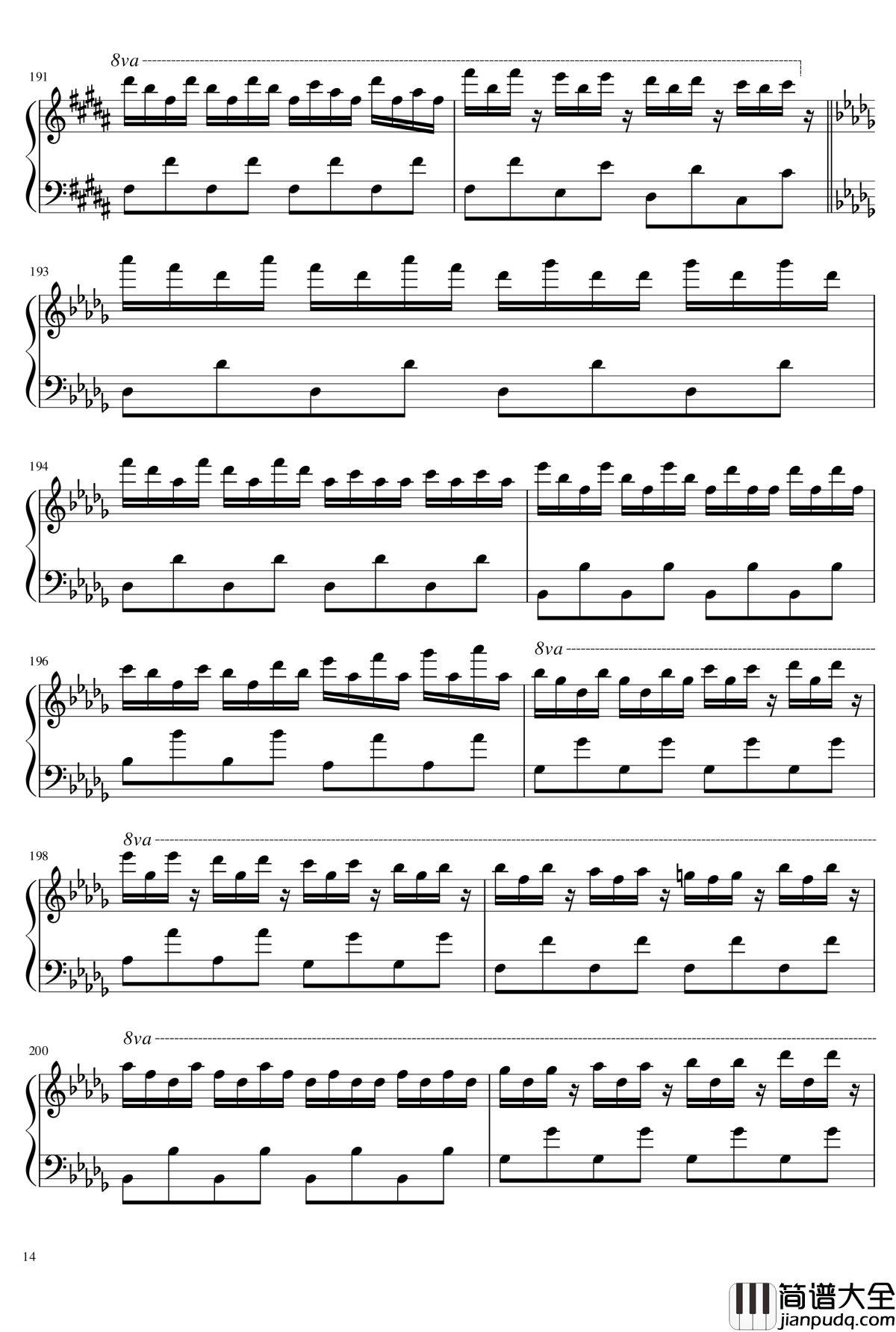 freedom_dive钢琴谱_xi