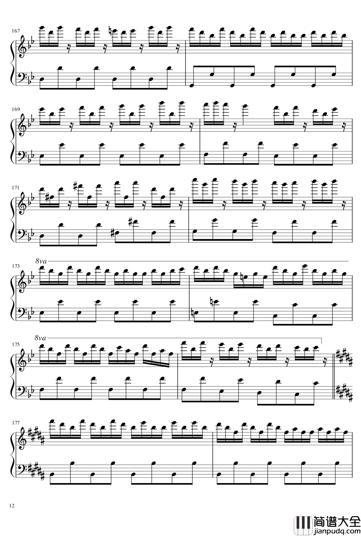 freedom_dive钢琴谱_xi