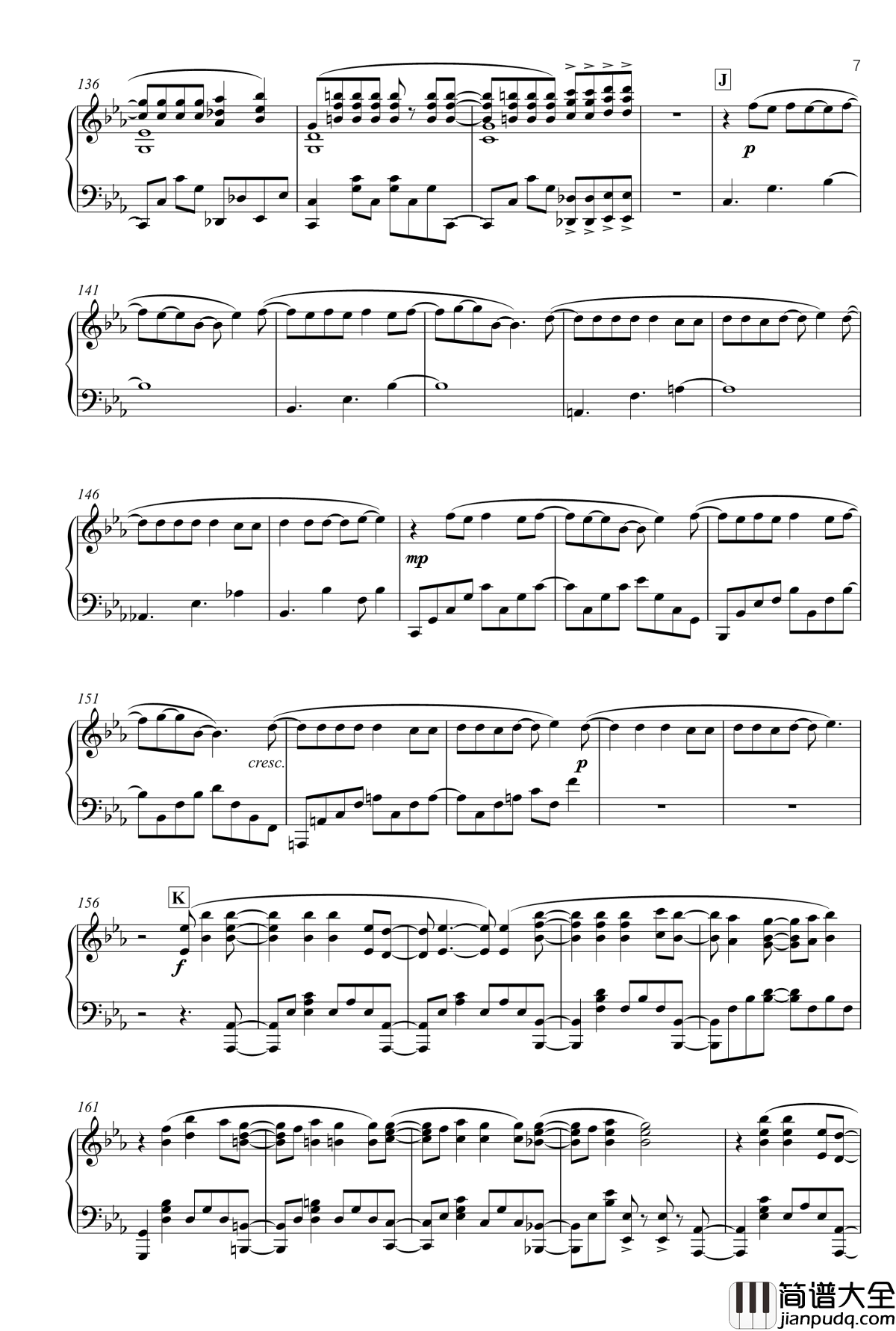 苍蓝钢铁的琶音OP钢琴谱__SAVIOR_OF_SONG_Full_Ver