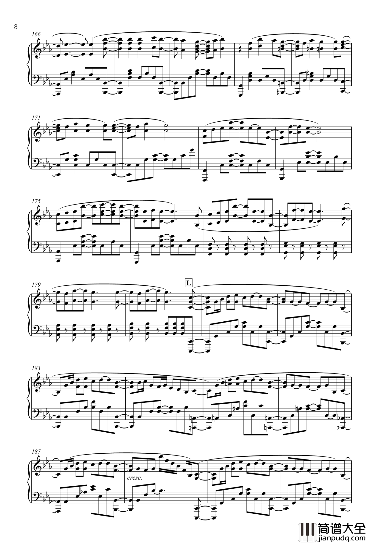 苍蓝钢铁的琶音OP钢琴谱__SAVIOR_OF_SONG_Full_Ver