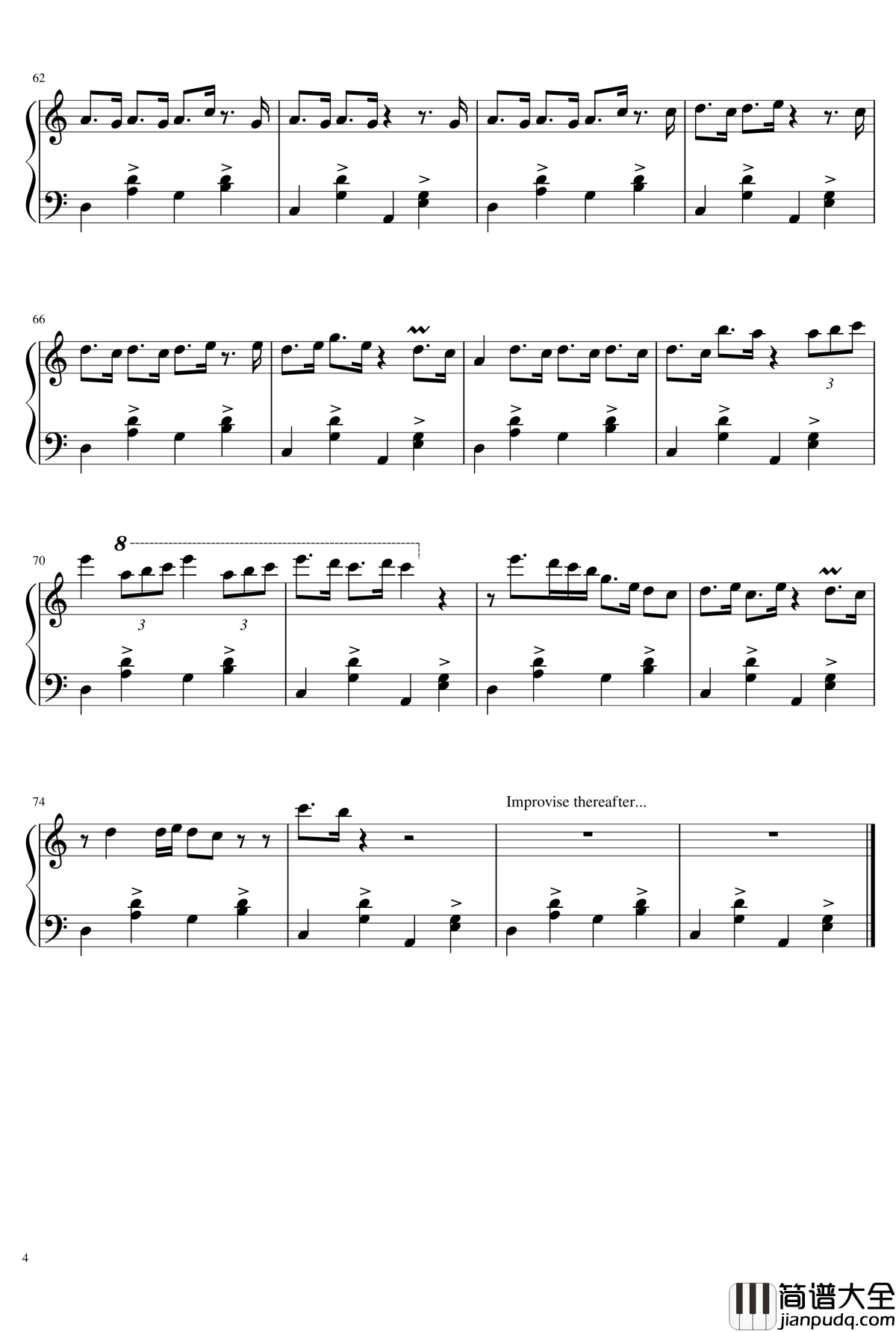 Fairy_Dolce钢琴谱_→Pia_no_jaC←