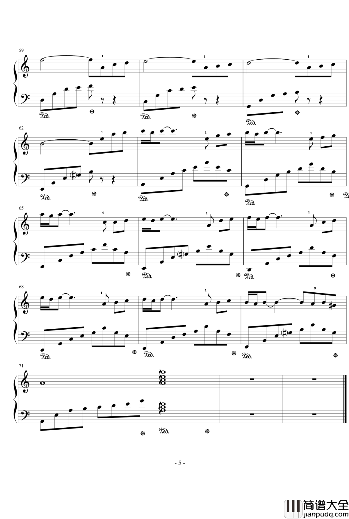 First_love钢琴谱_戴尚辉