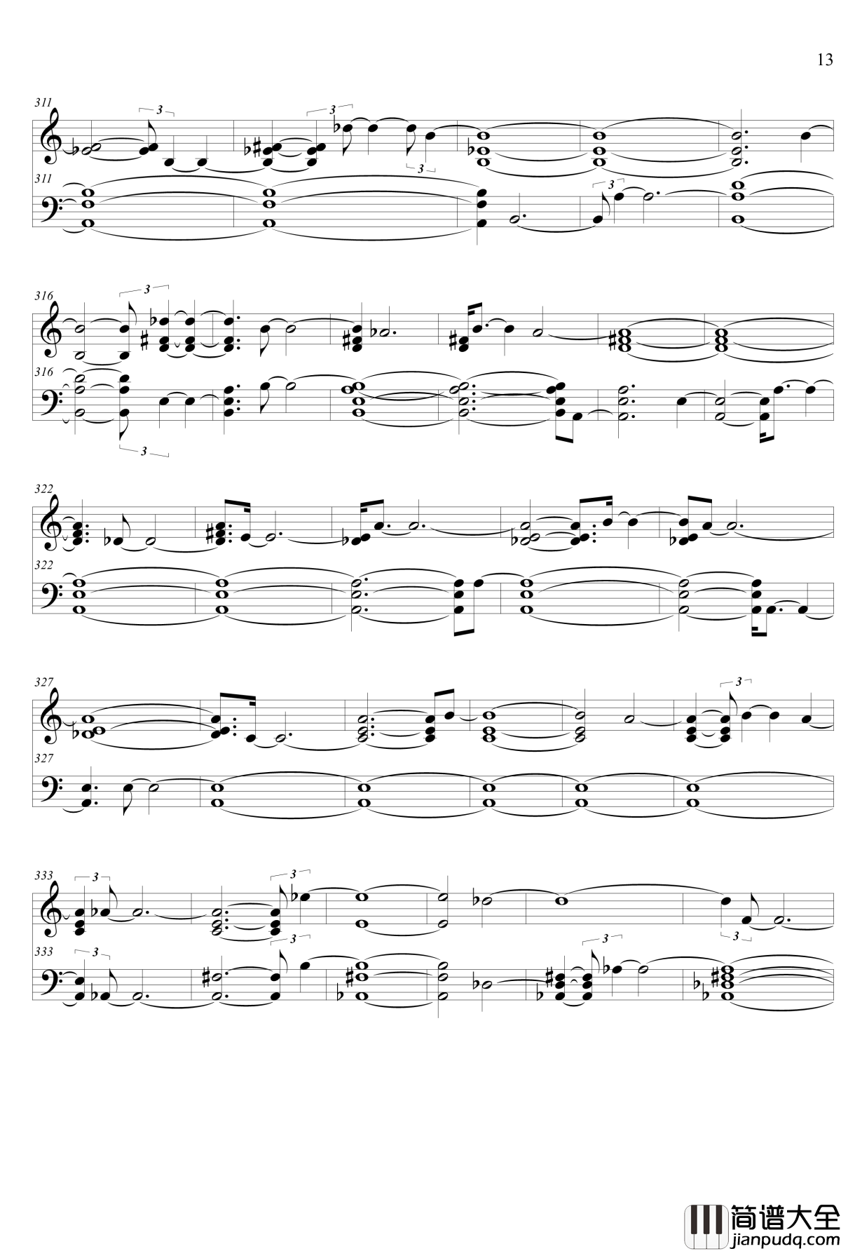 白色相簿2_OST钢琴谱_心はいつもあなたのそばに_Piano_ver._修正版