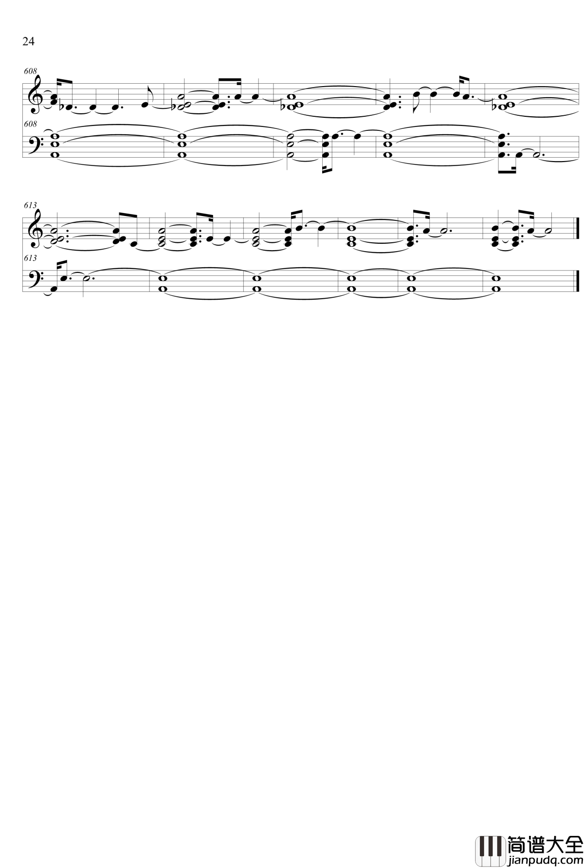 白色相簿2_OST钢琴谱_心はいつもあなたのそばに_Piano_ver._修正版