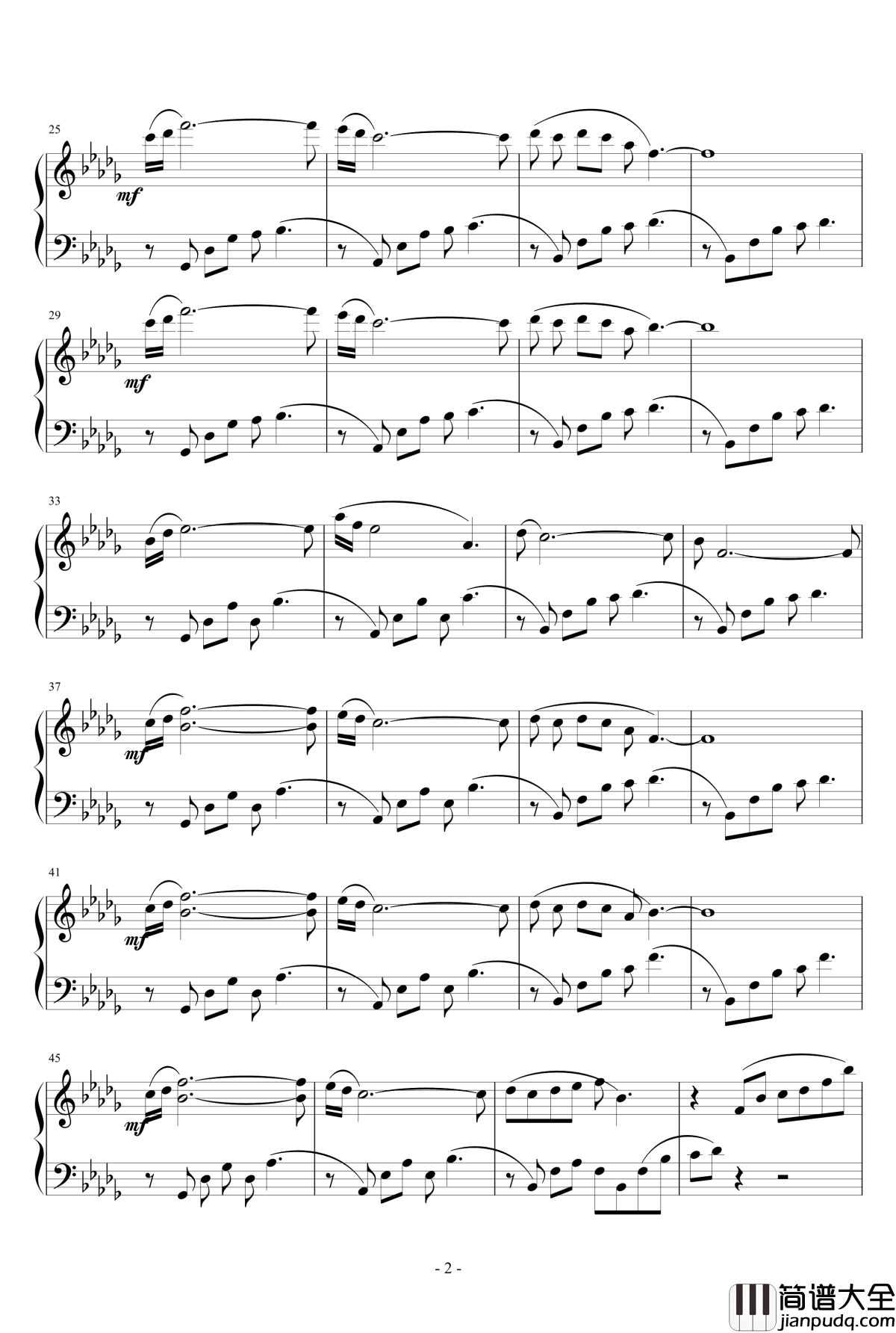 Lonely_autumn钢琴谱_lwt