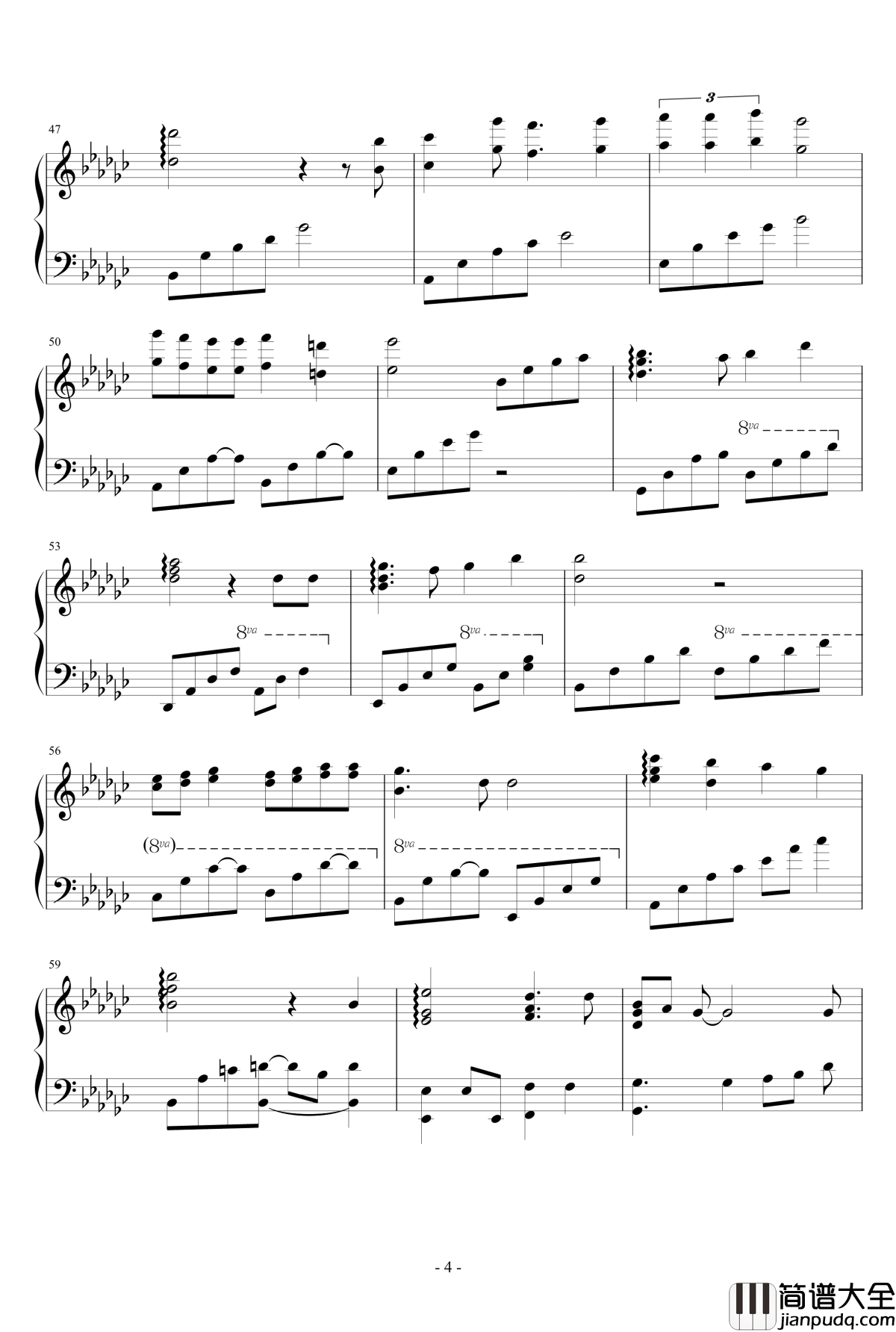 君をのせて_天空之城_钢琴谱_広橋真紀子