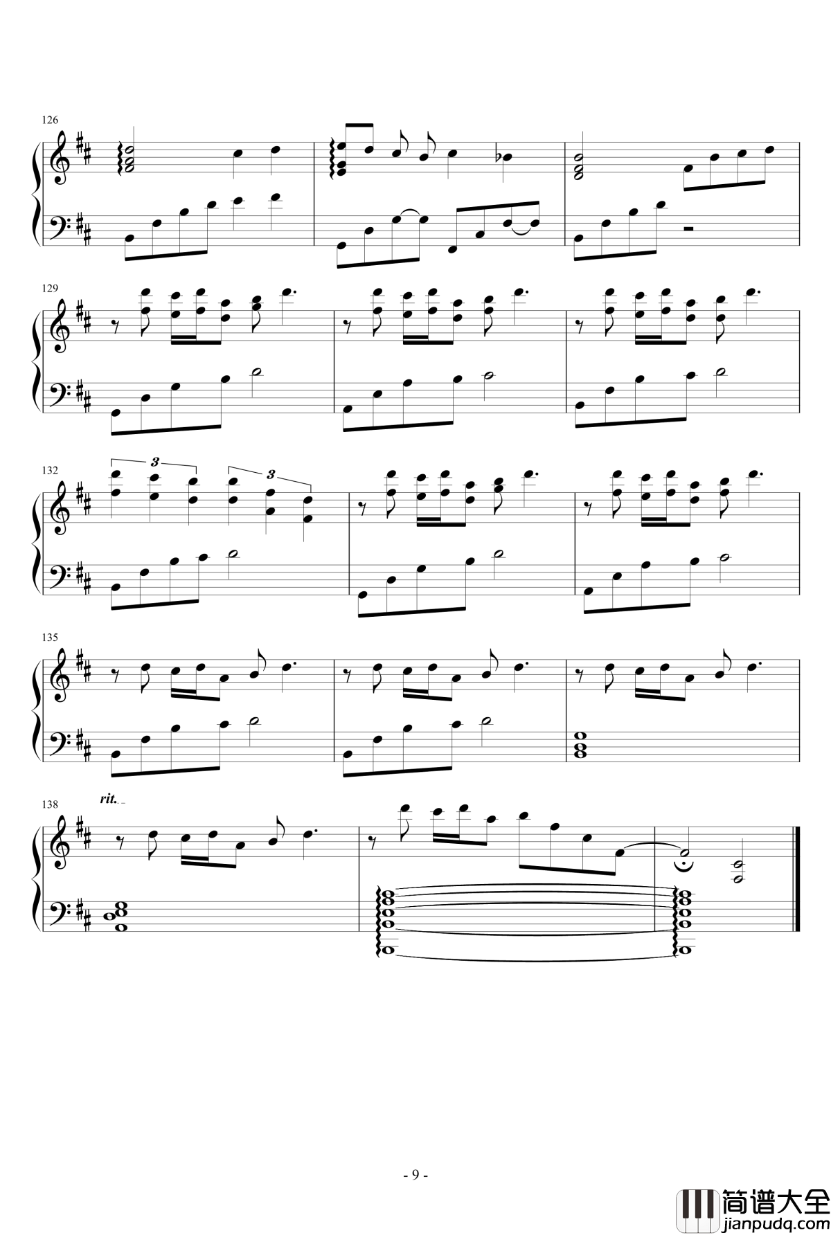 君をのせて_天空之城_钢琴谱_広橋真紀子