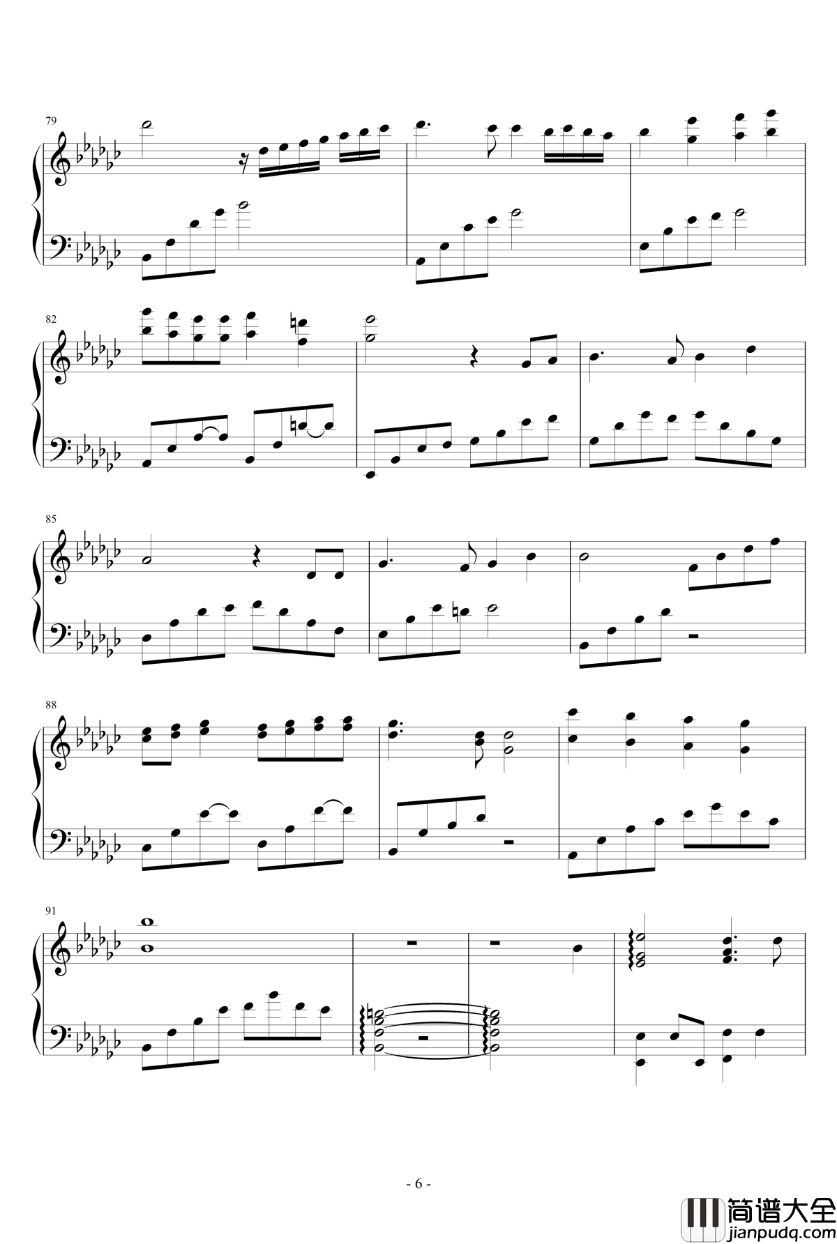 君をのせて_天空之城_钢琴谱_広橋真紀子