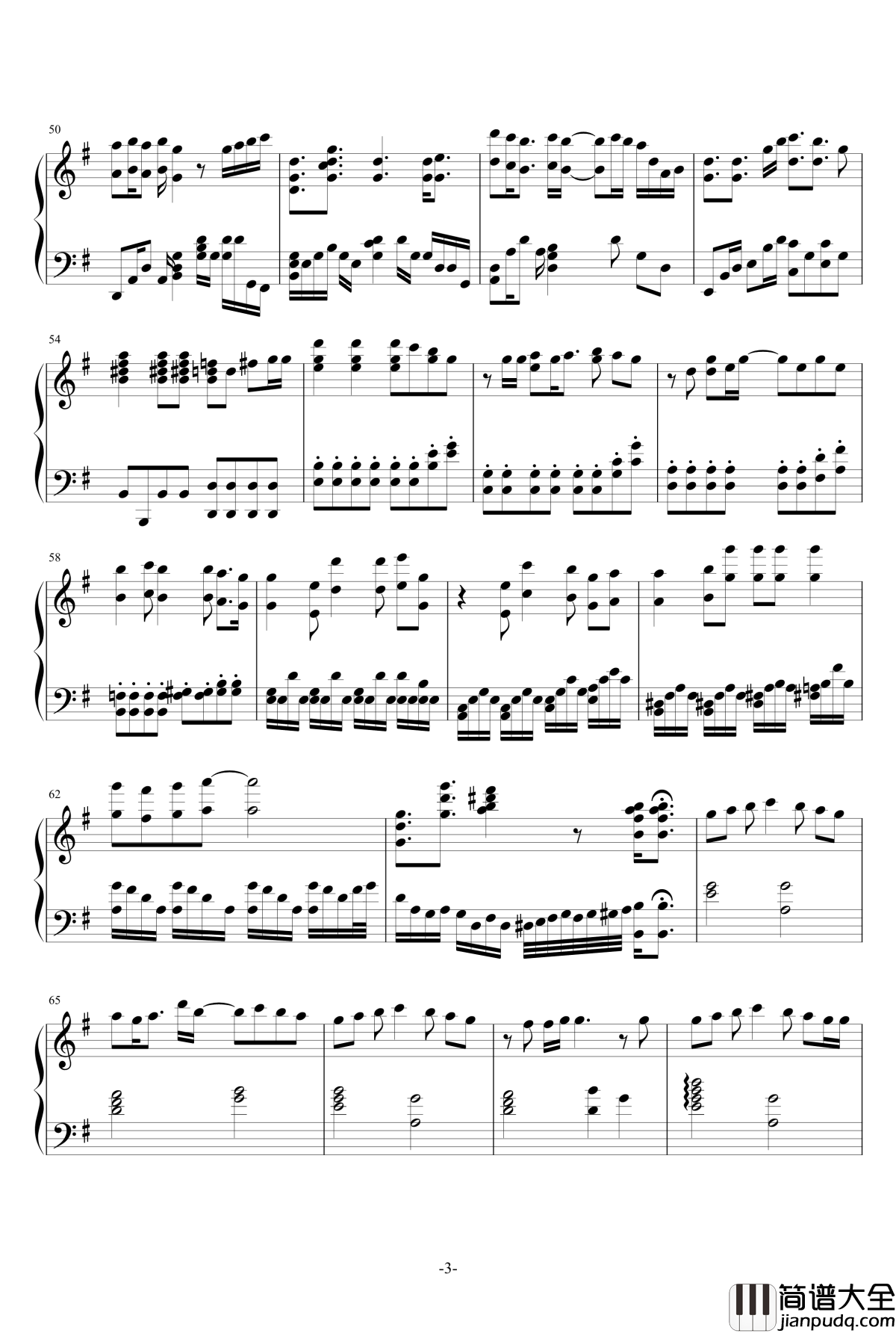 パズル钢琴谱_ENE