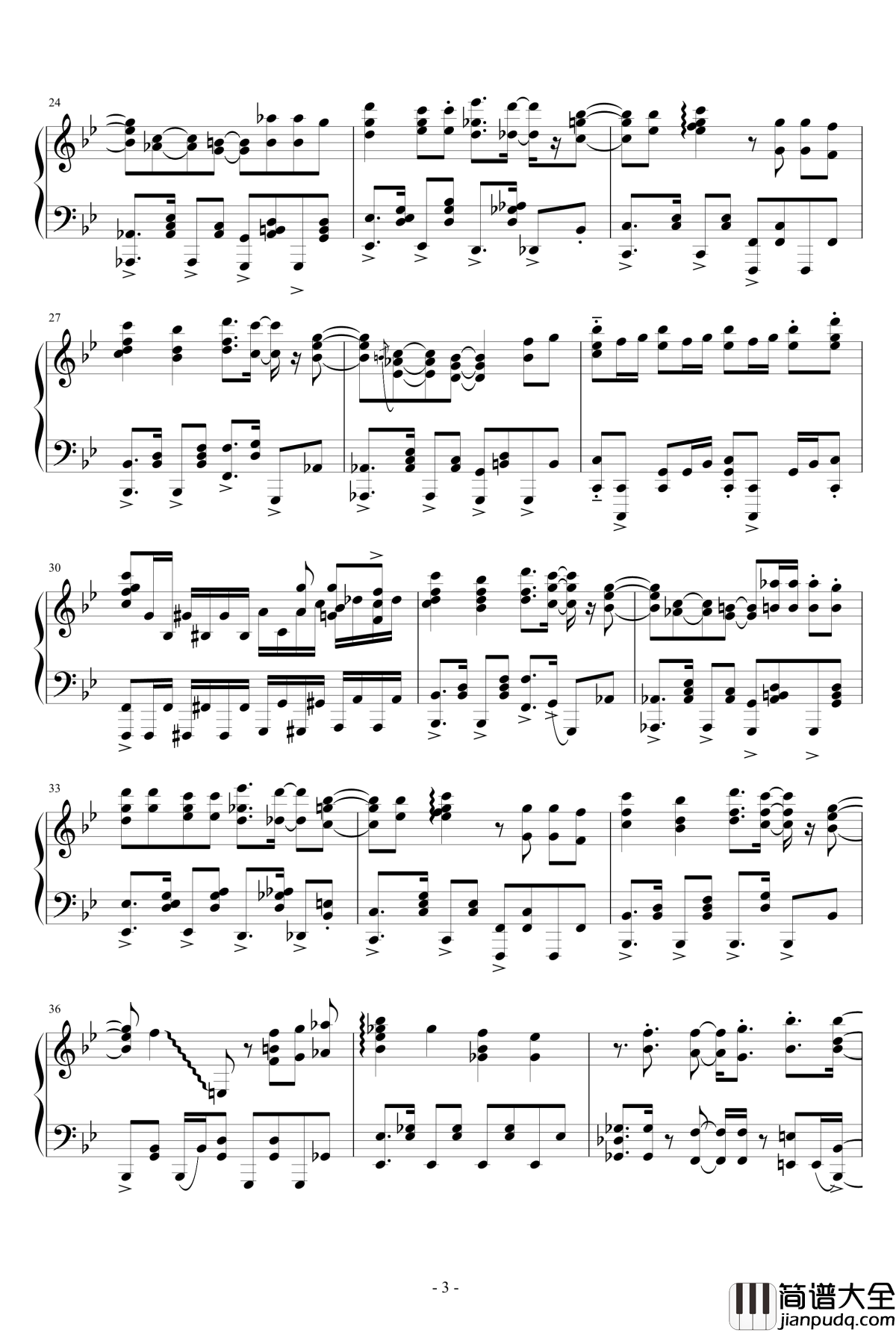 News39钢琴谱_初音ミク