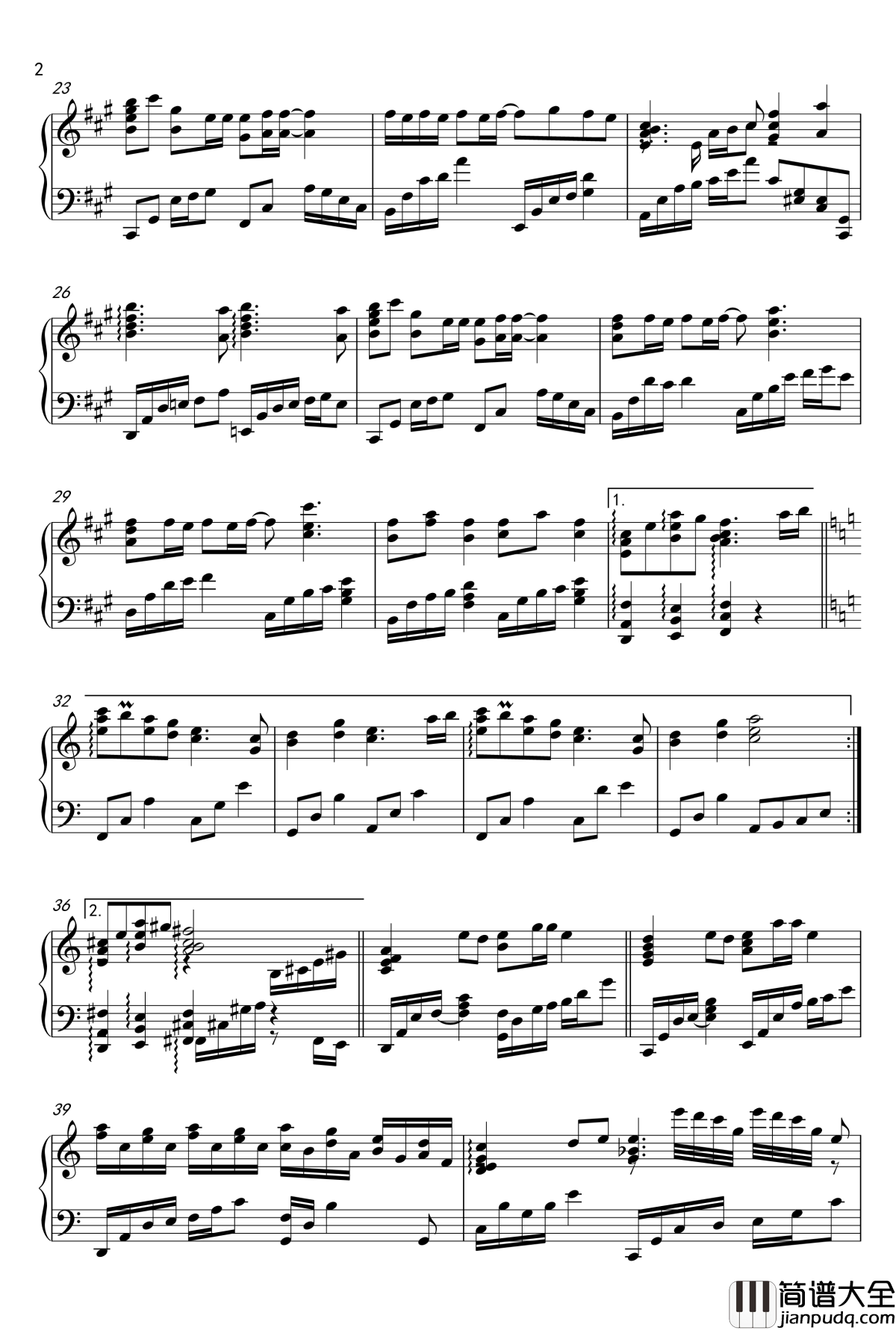 渡月桥想见你钢琴谱_名侦探柯南