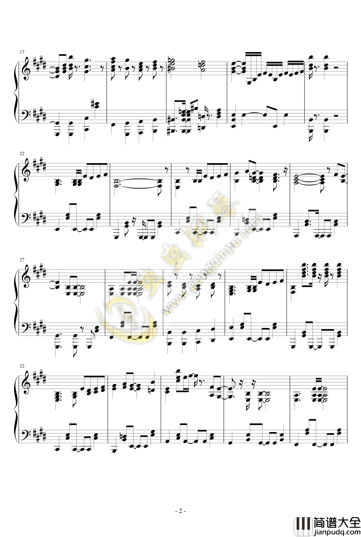 向着光辉的彼岸插曲钢琴谱_M_Sterpiece_偶像大师