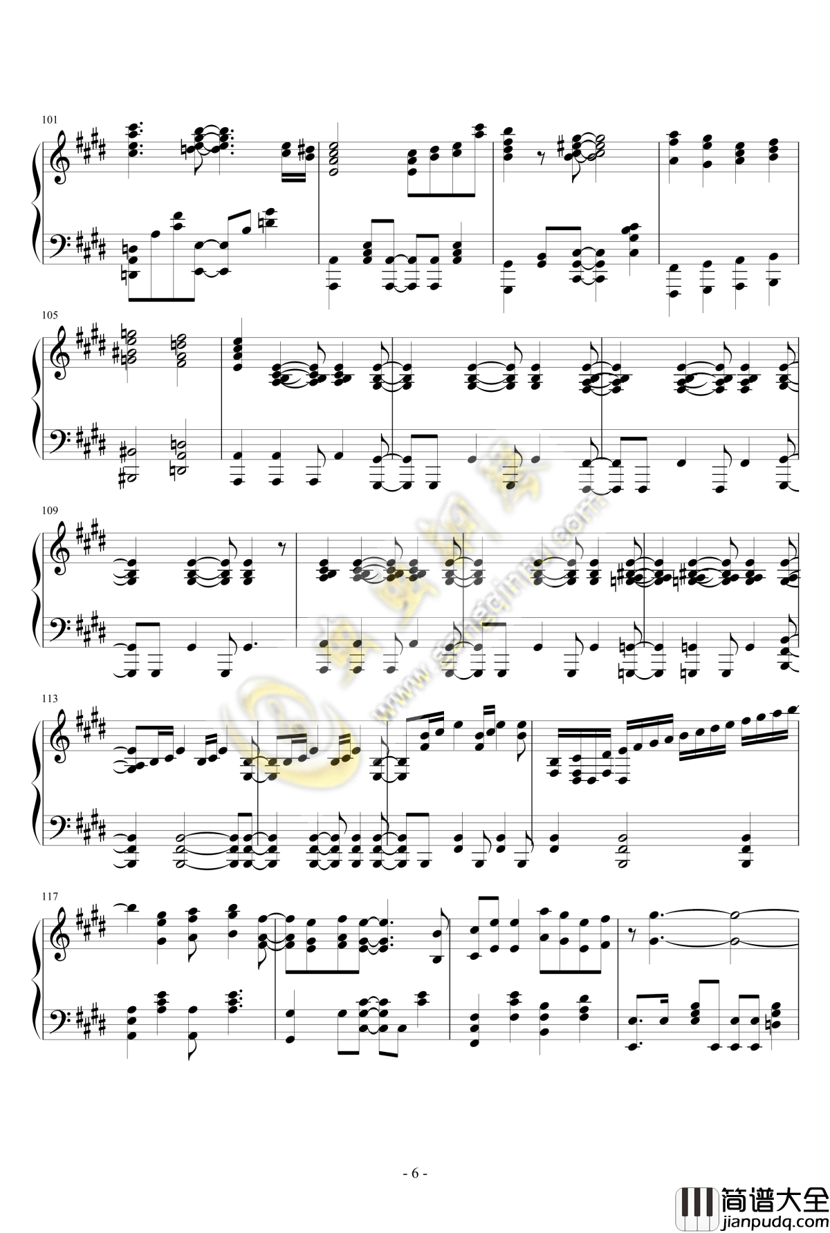 向着光辉的彼岸插曲钢琴谱_M_Sterpiece_偶像大师