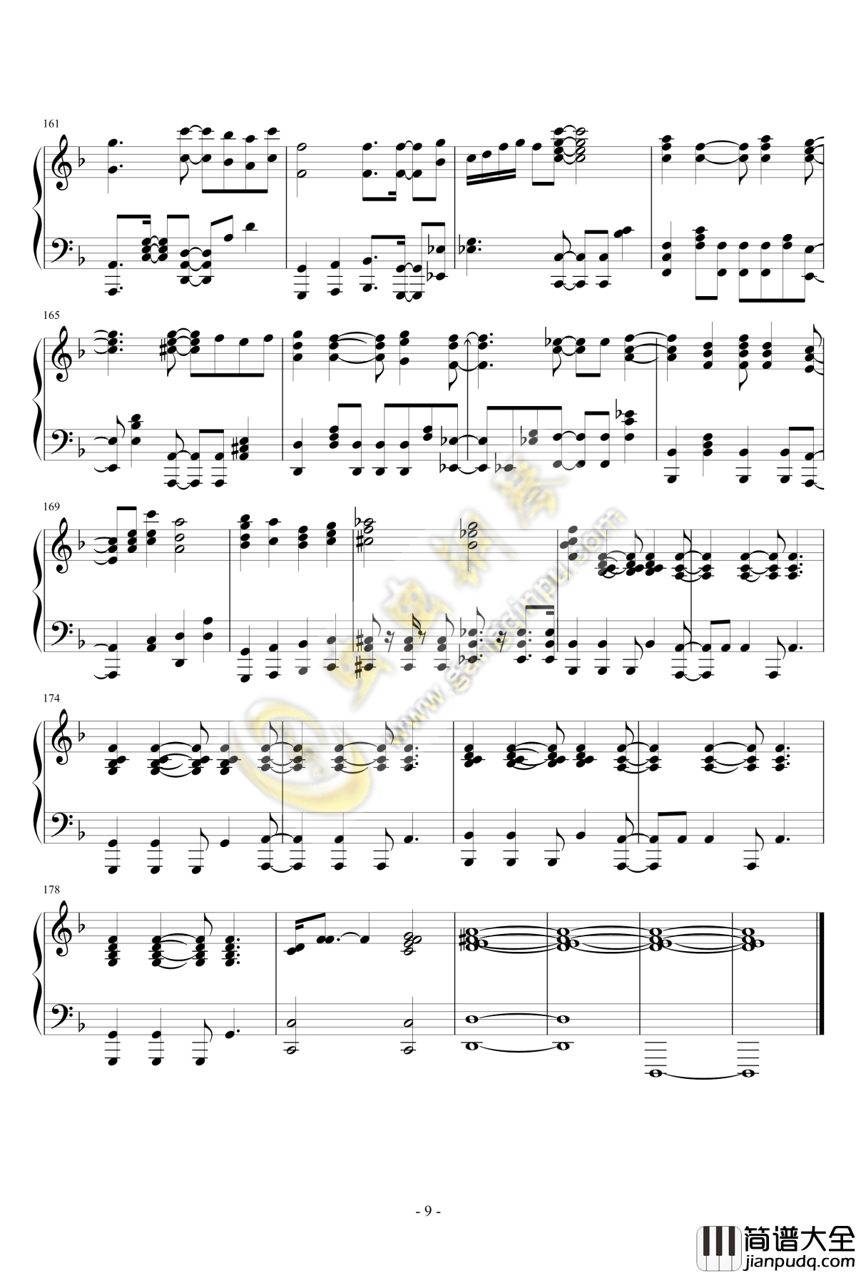 向着光辉的彼岸插曲钢琴谱_M_Sterpiece_偶像大师