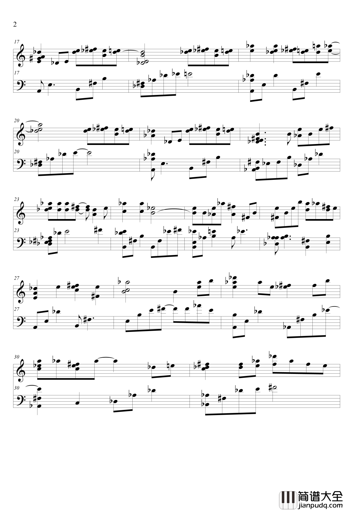 Piano_ver.白色相簿2_OST___见果てぬ梦钢琴谱_Mihatenu_Yume