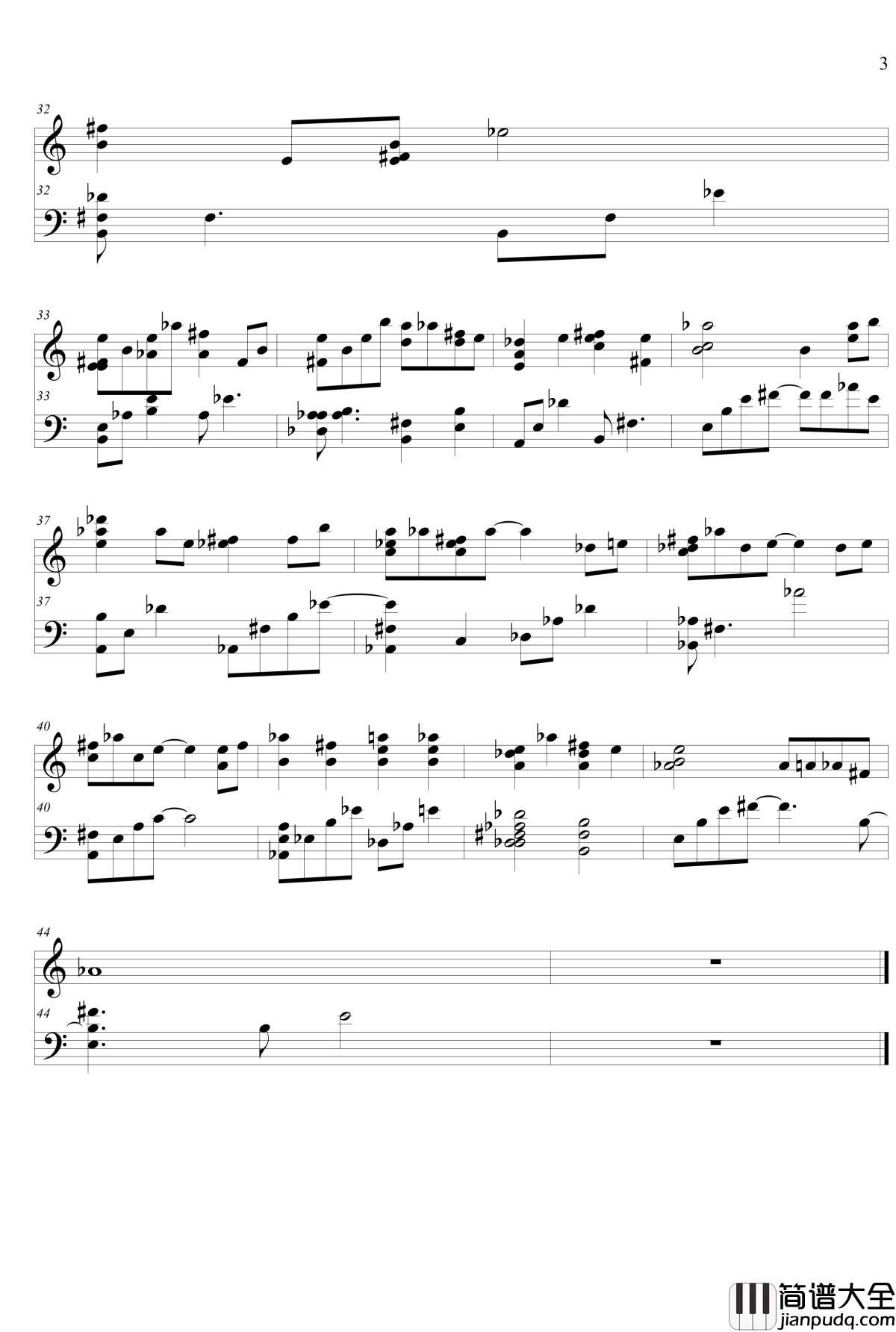 Piano_ver.白色相簿2_OST___见果てぬ梦钢琴谱_Mihatenu_Yume