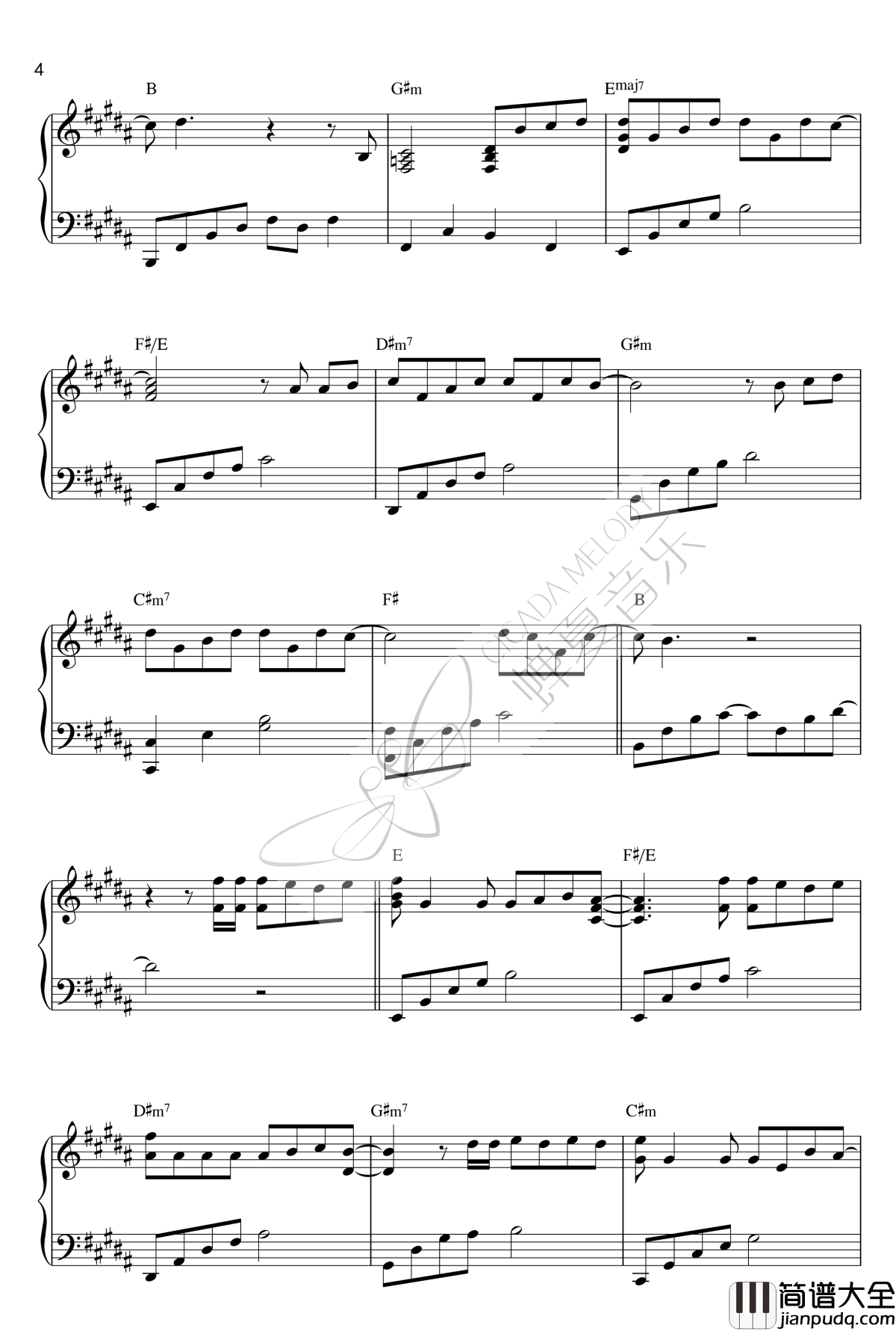 演员钢琴谱_薛之谦