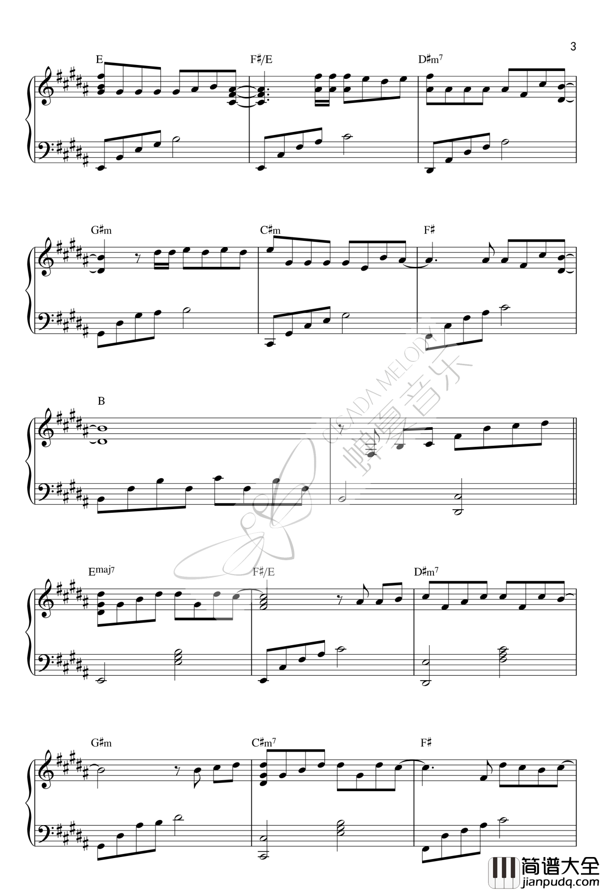 演员钢琴谱_薛之谦