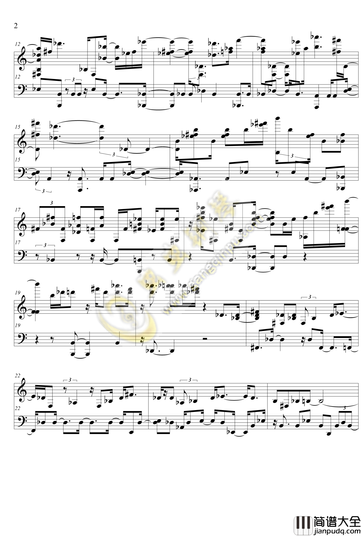 声之形主题曲钢琴谱_恋をしたのは_修正版