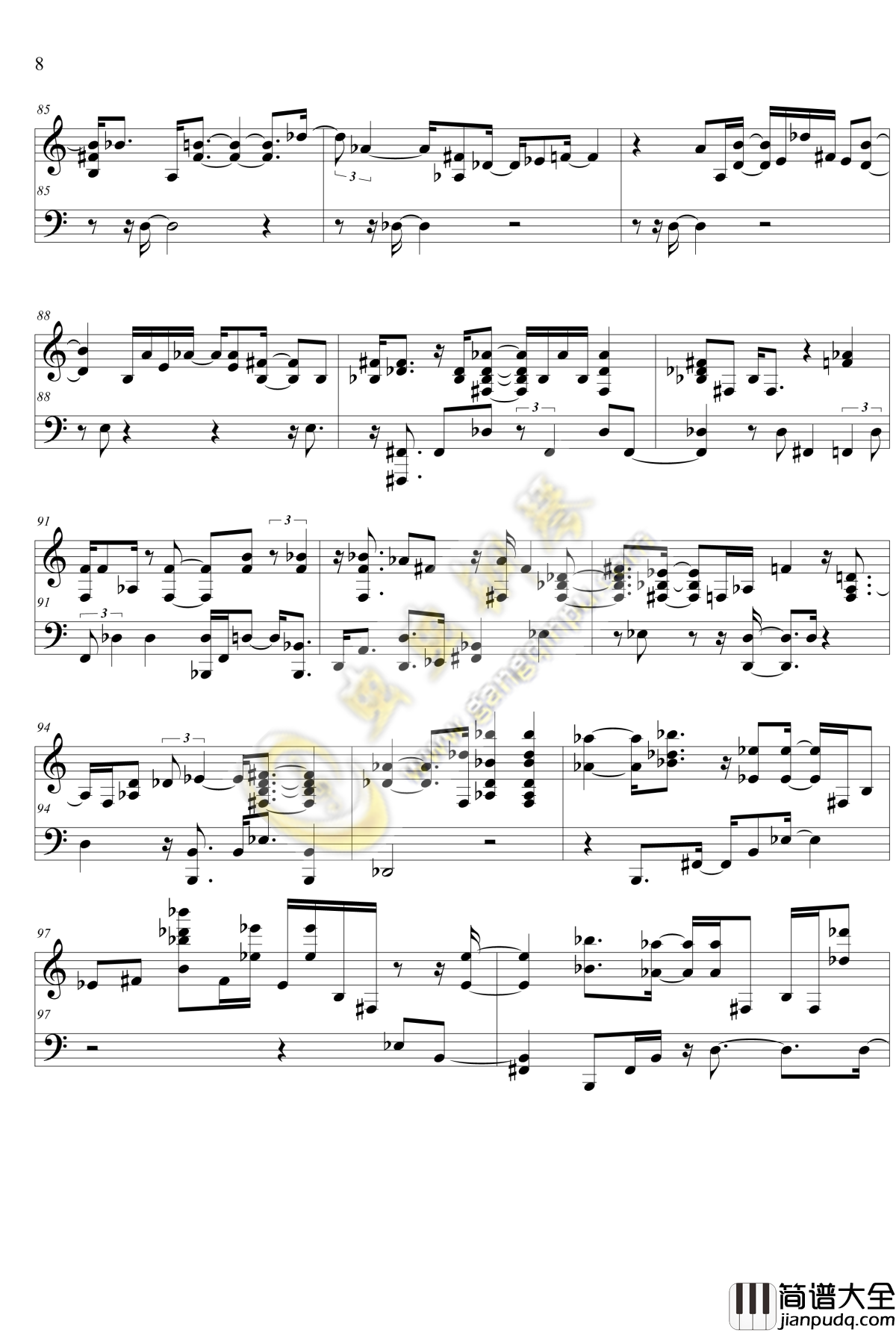 声之形主题曲钢琴谱_恋をしたのは_修正版