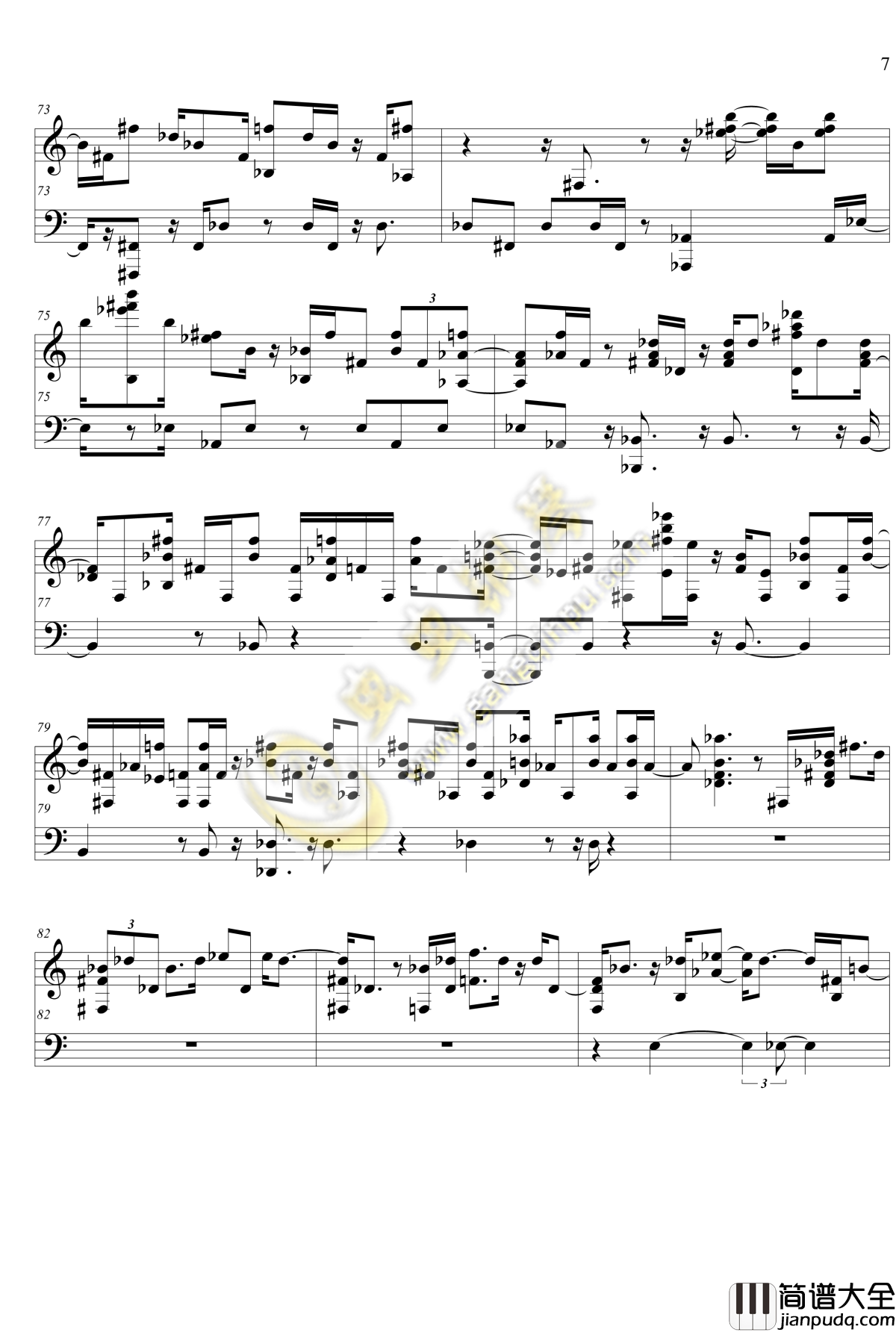 声之形主题曲钢琴谱_恋をしたのは_修正版