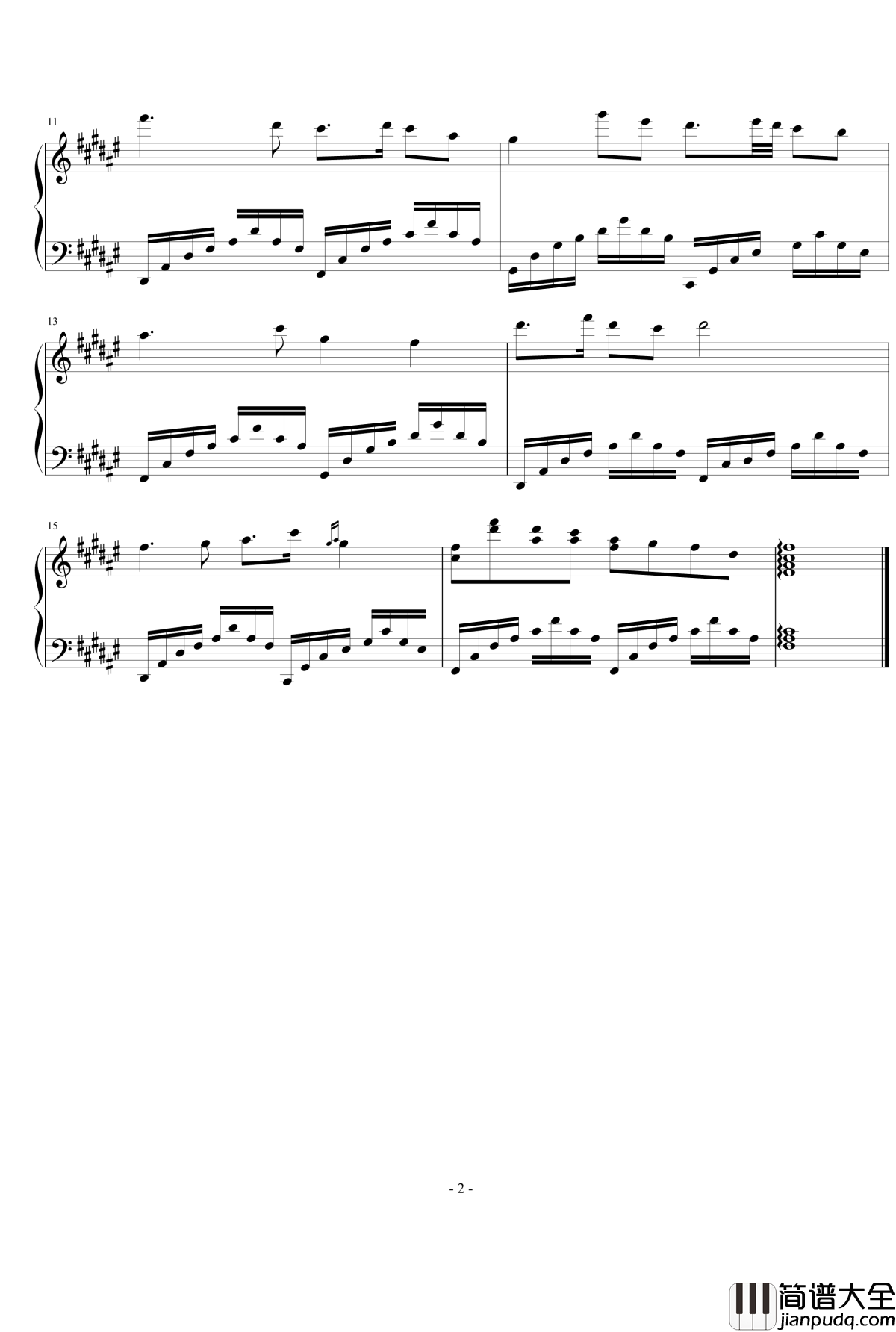 天气预报主题曲钢琴谱_新闻联播