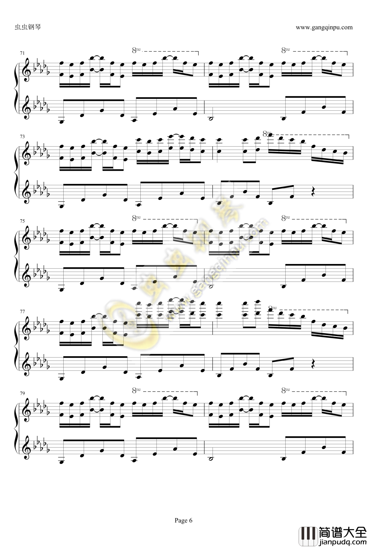 luv_letter钢琴谱_完美独奏版_DJ_Okawari