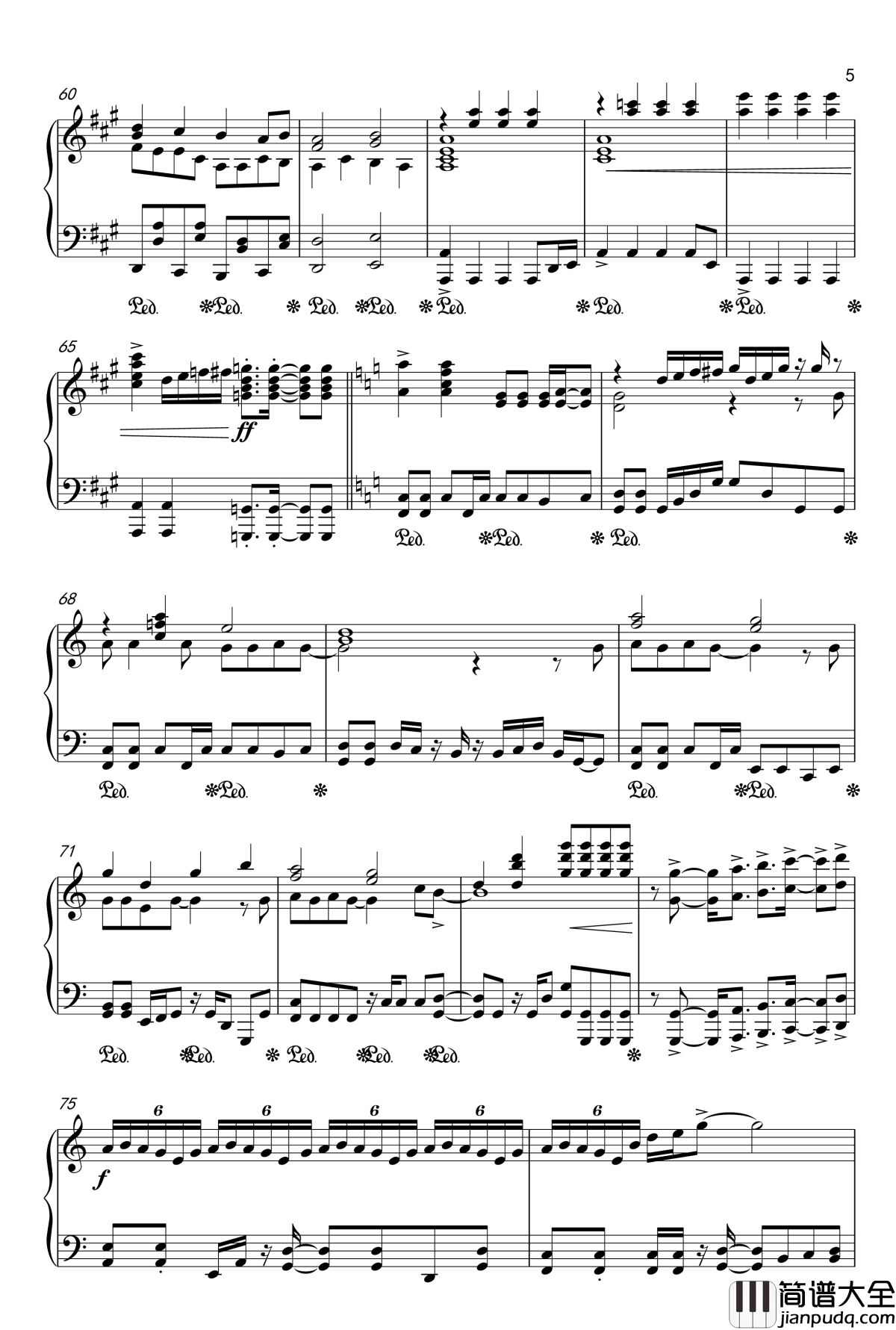 目标是神奇宝贝大师钢琴谱_20周年纪念版