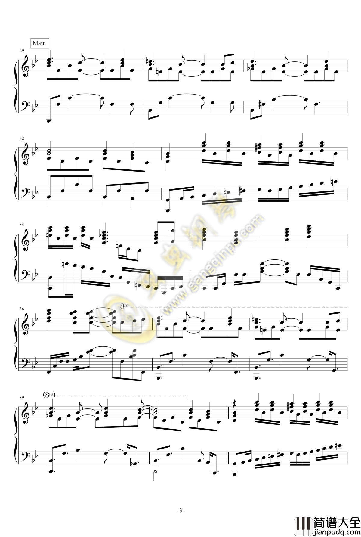 开始！开始！钢琴谱_任大湿_任天钦