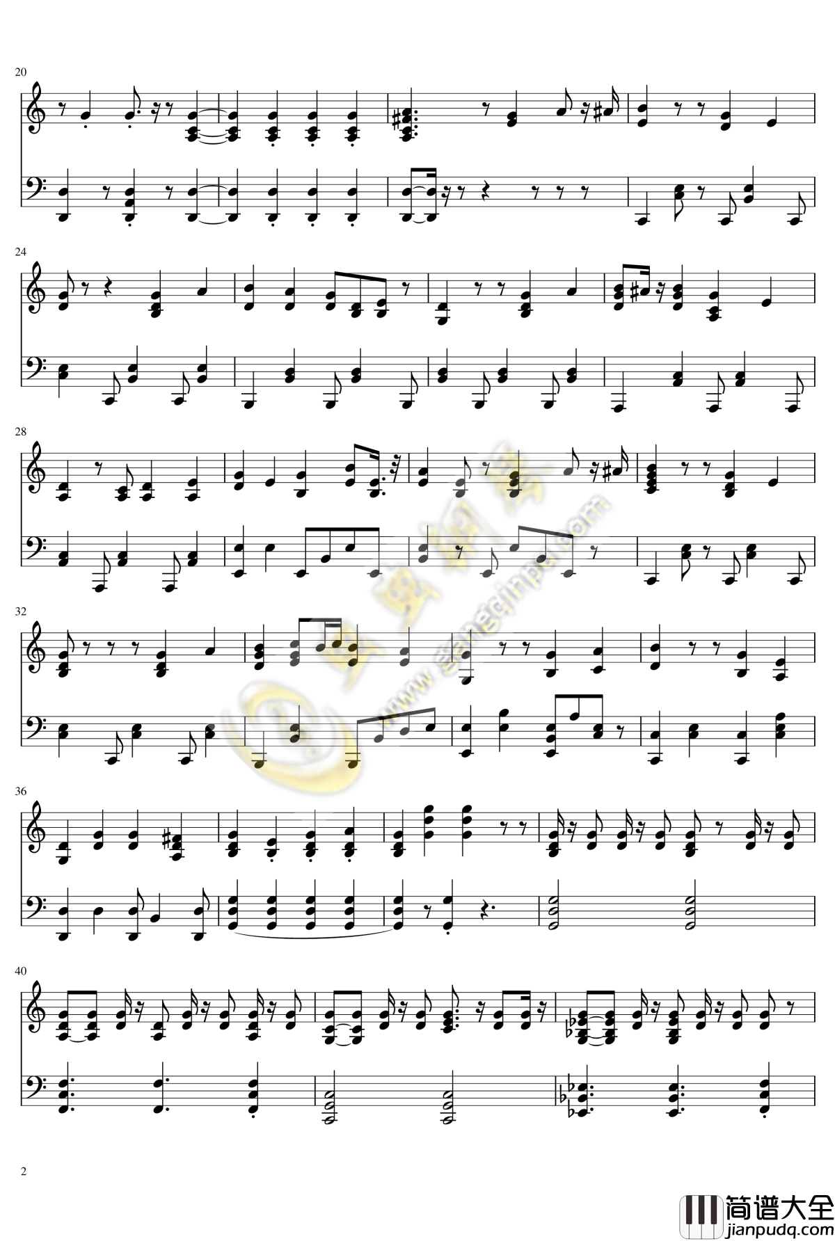 more_one_night钢琴谱_少女终末旅行