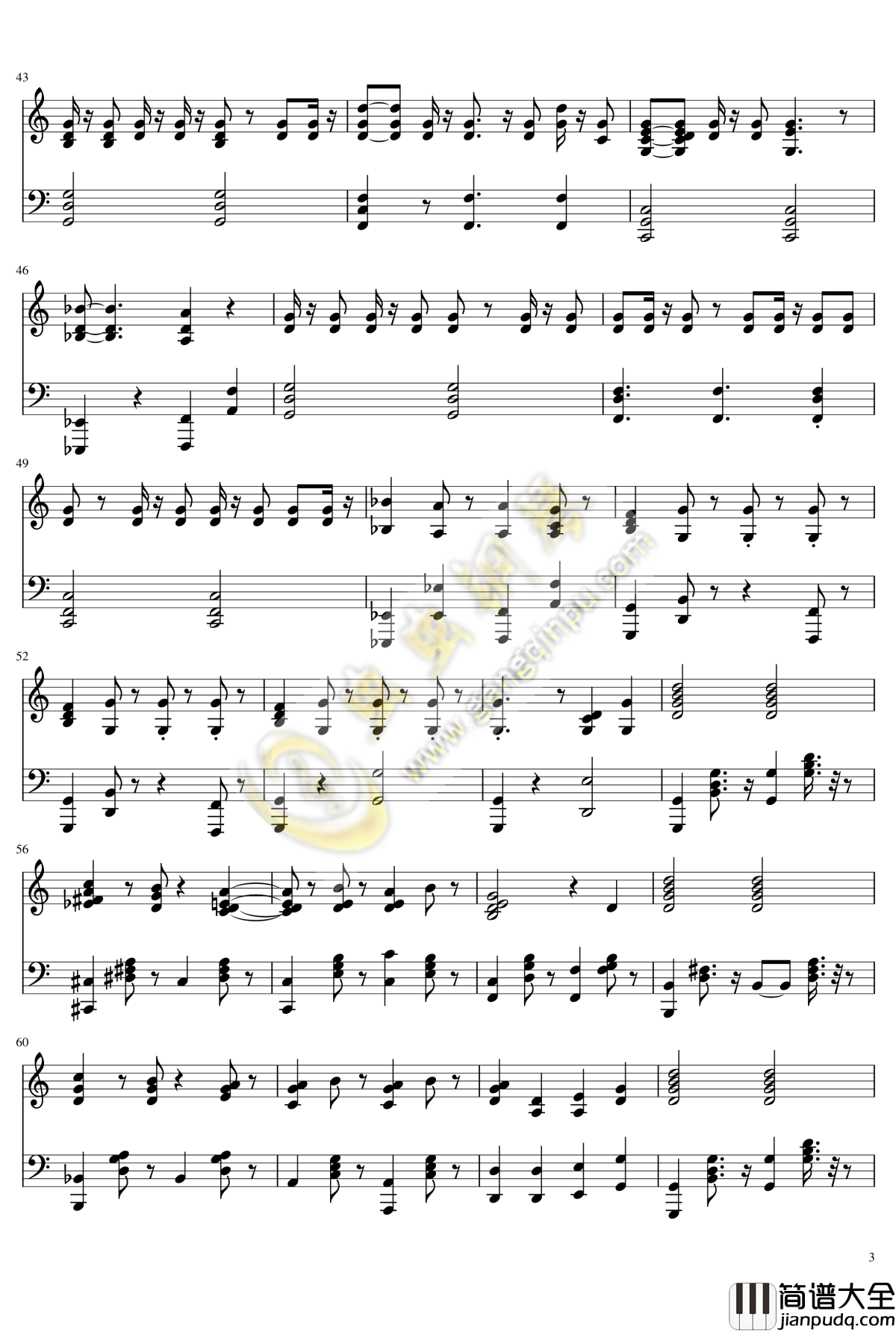 more_one_night钢琴谱_少女终末旅行