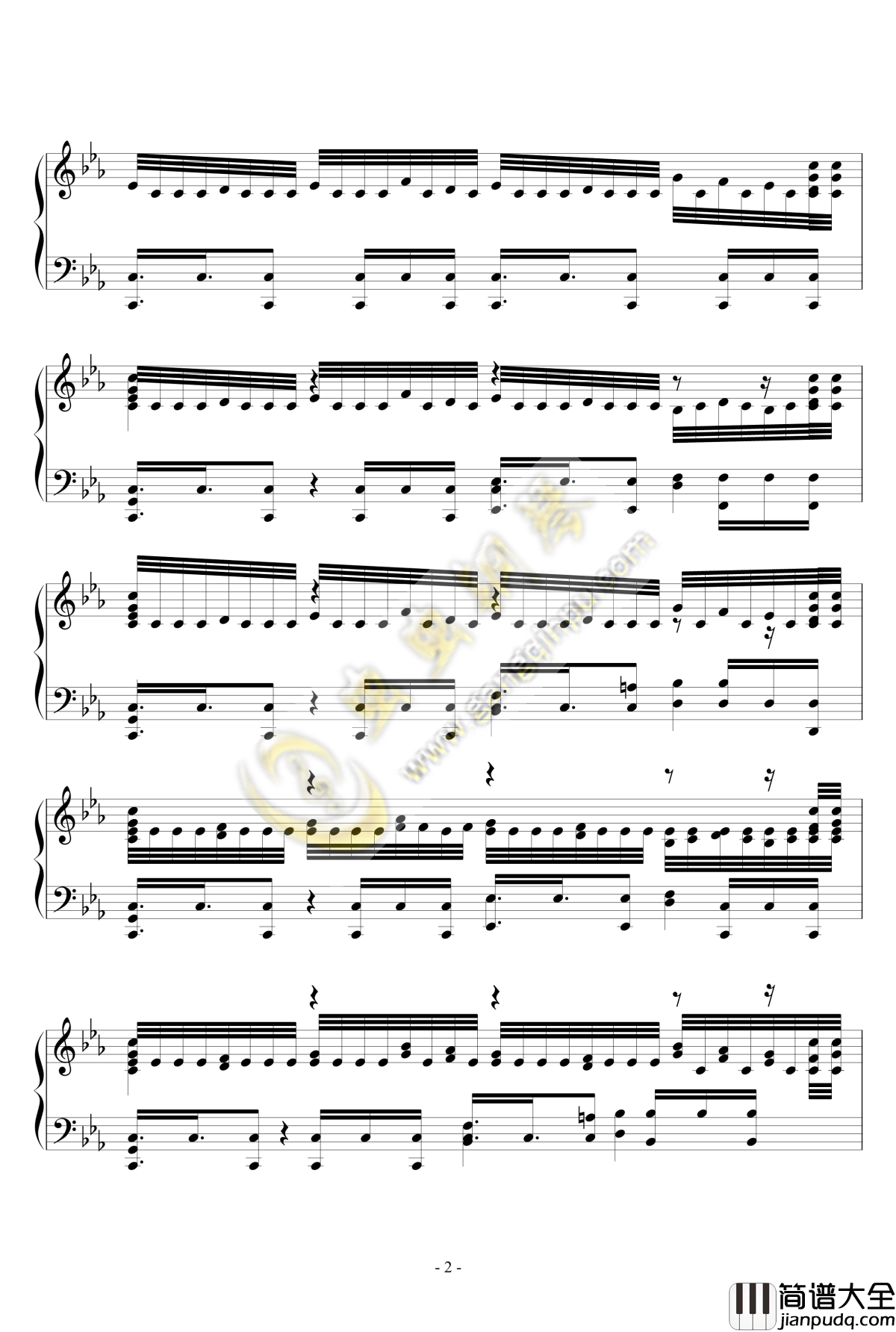 Fight_Club钢琴谱_刺客信条