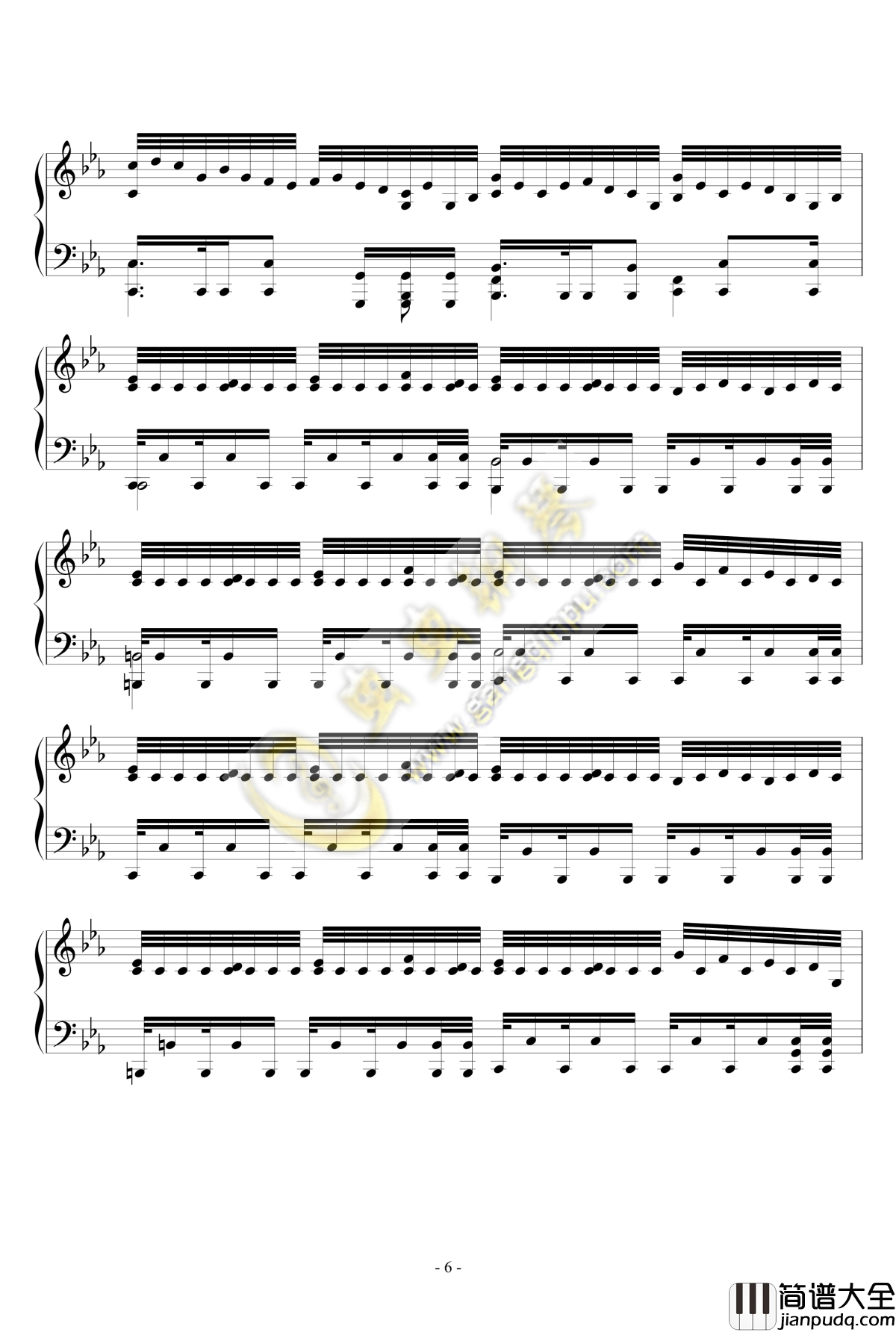 Fight_Club钢琴谱_刺客信条