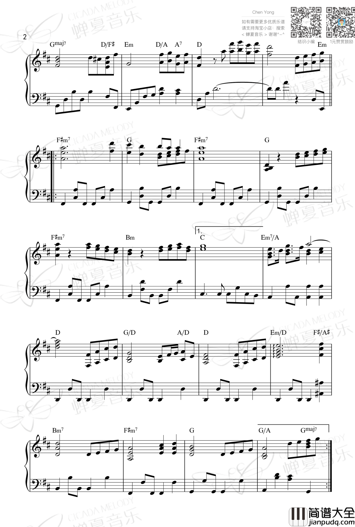 Beauty_and_the_Beast钢琴谱_美女与野兽