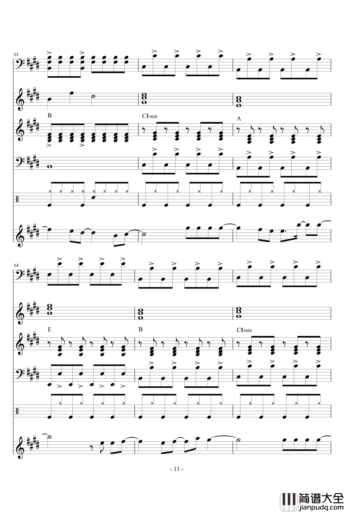 The_Spectre钢琴谱_原版乐队总谱_Alan_Walker