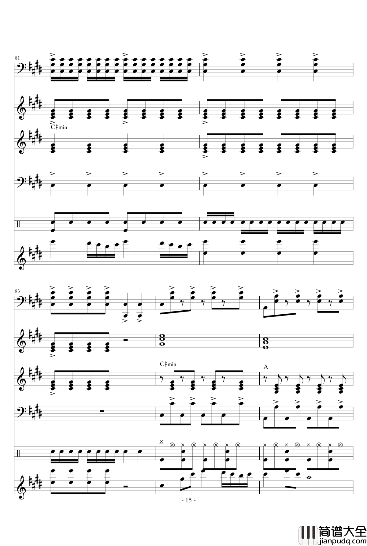 The_Spectre钢琴谱_原版乐队总谱_Alan_Walker