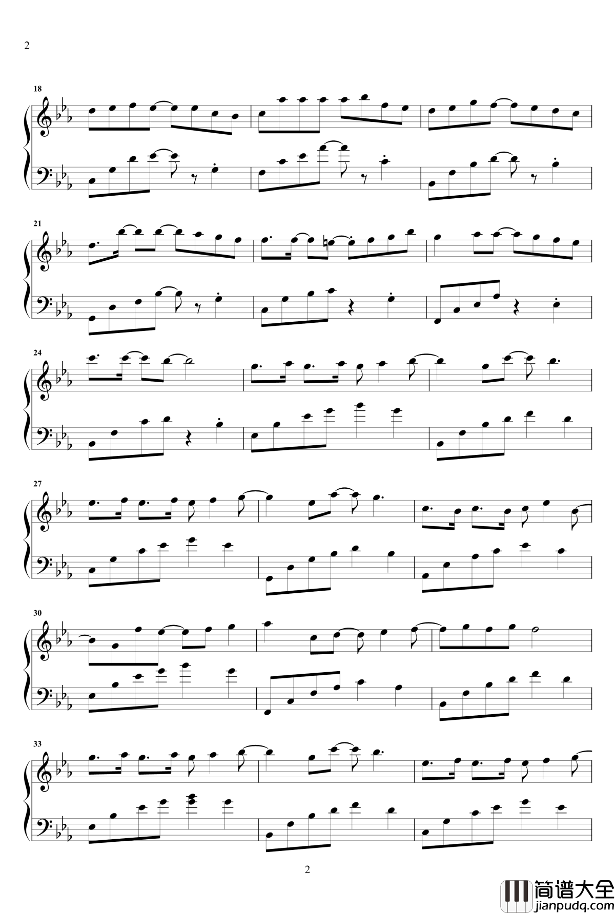 我多喜欢你，你会知道钢琴谱_活跃版_杨凯伊