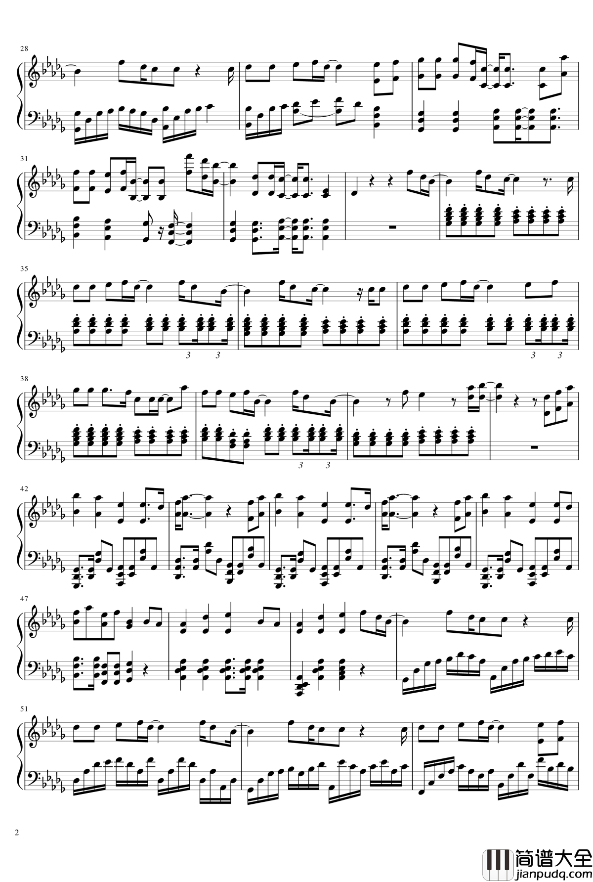 all_falls_down钢琴谱_Alan_Walker