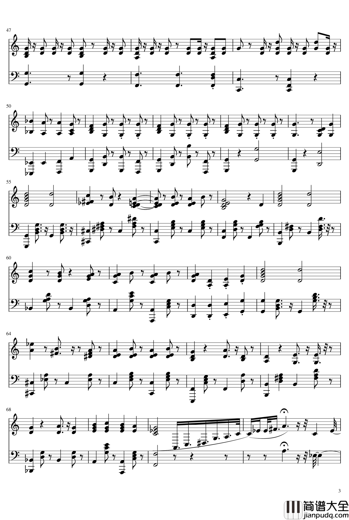 少女终末旅行ed钢琴谱