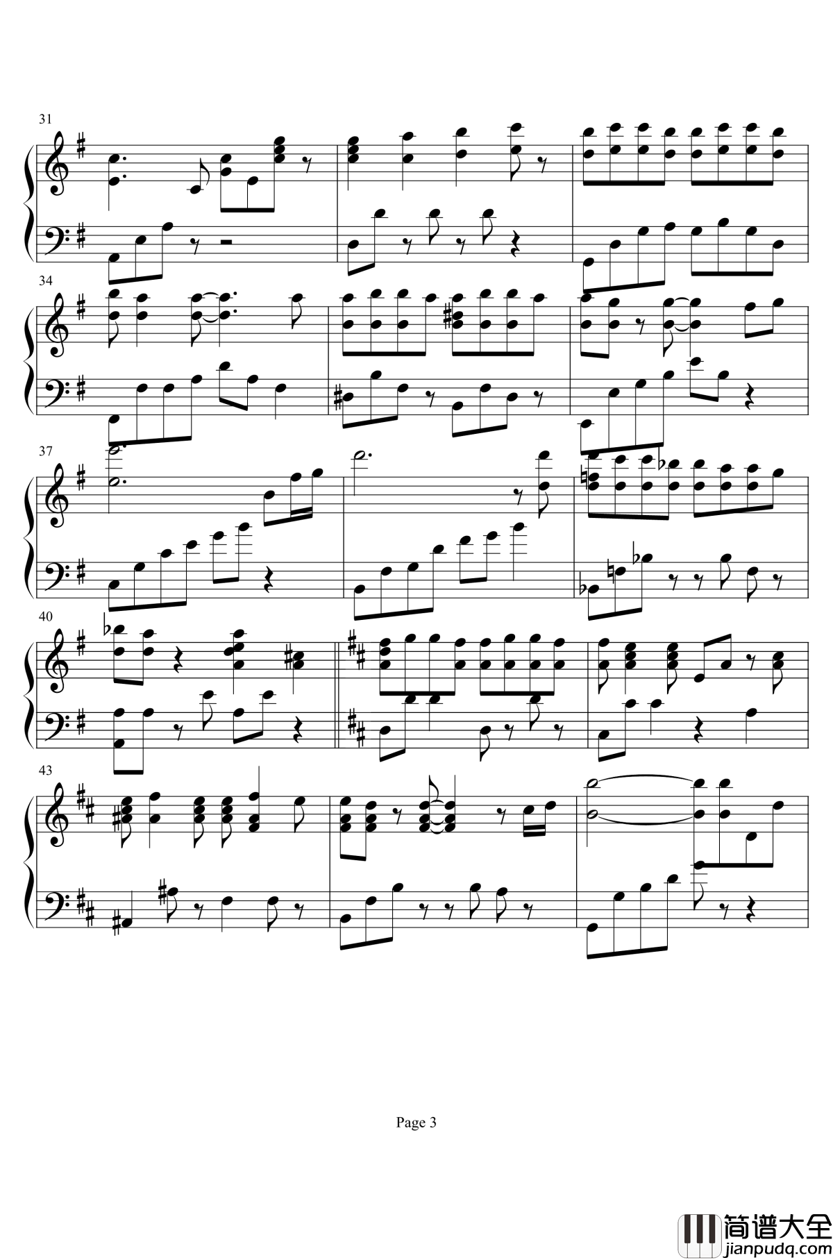 bule钢琴谱_侠名