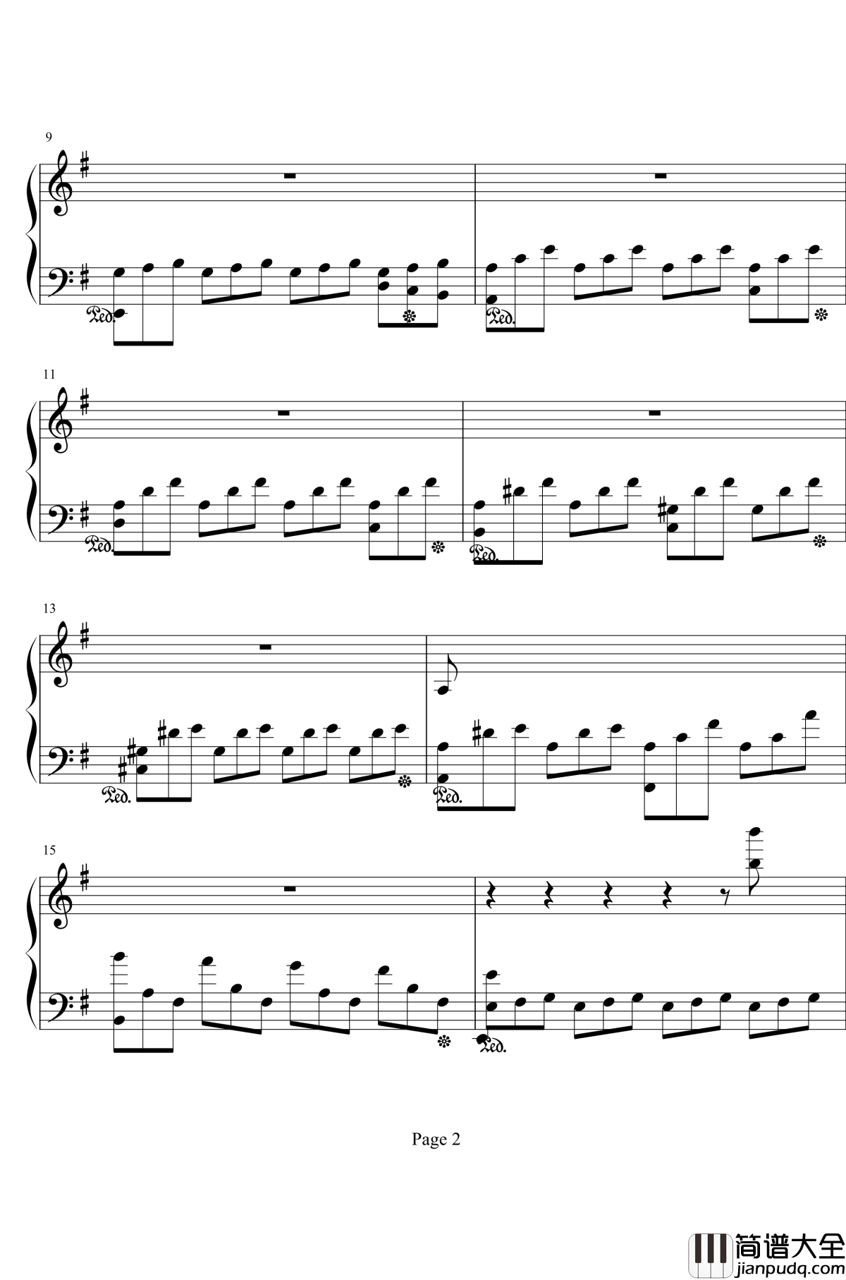 致昙花钢琴谱_ellocz