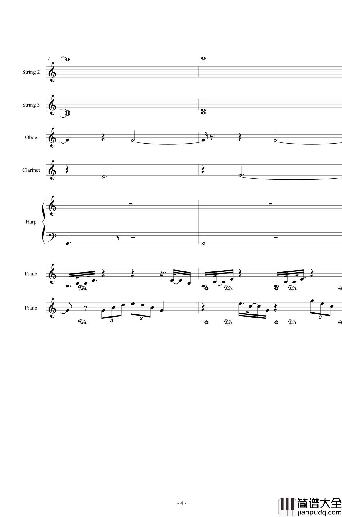 Or_AngelHar钢琴谱_天使的歌声_总谱