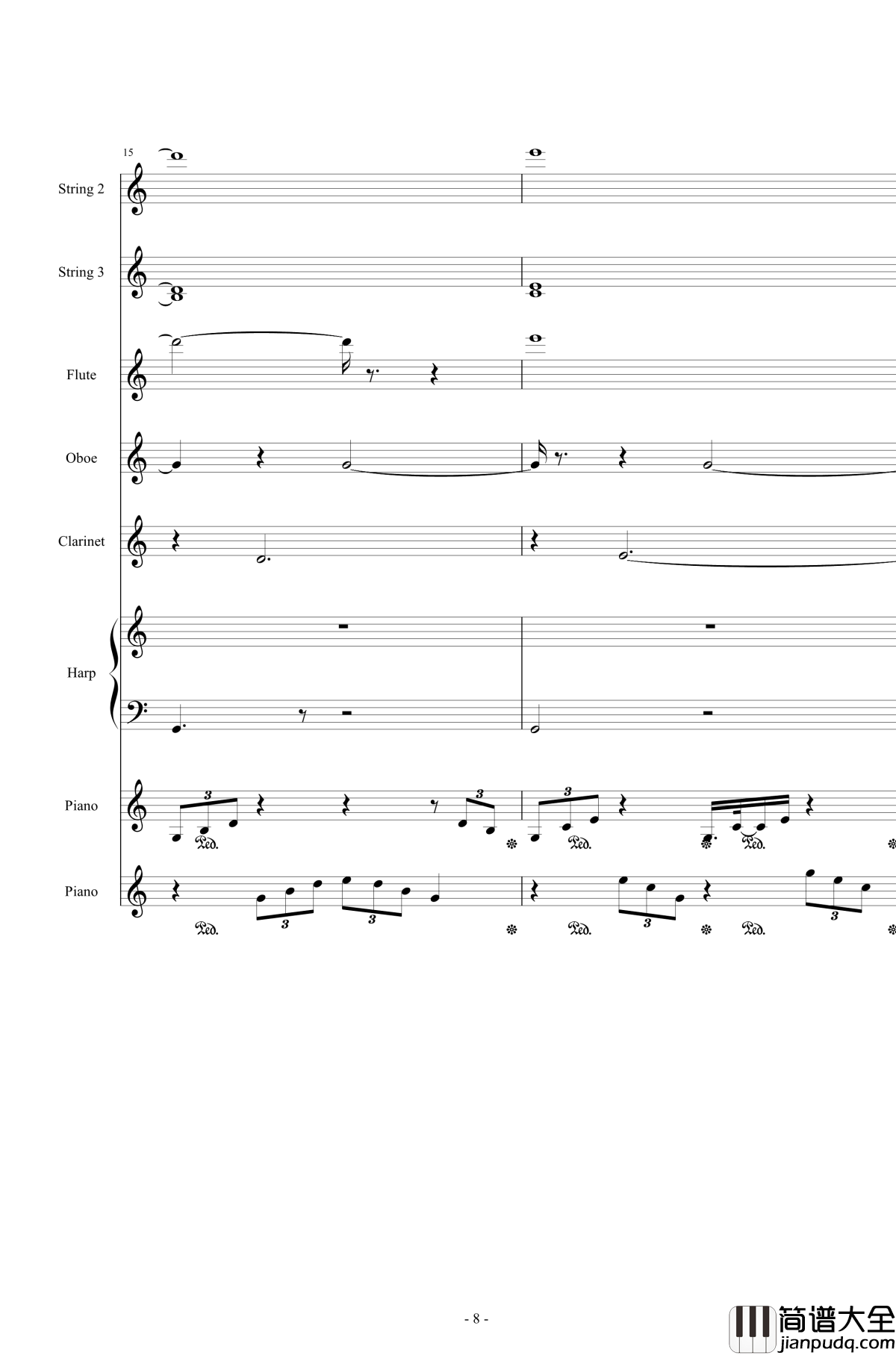 Or_AngelHar钢琴谱_天使的歌声_总谱