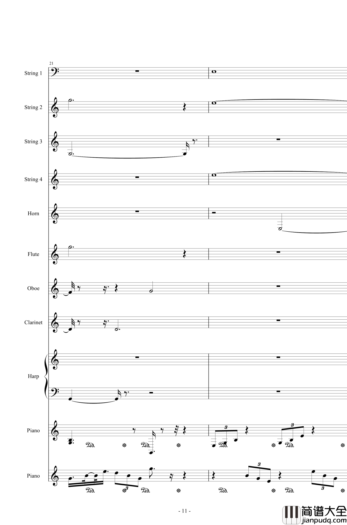 Or_AngelHar钢琴谱_天使的歌声_总谱