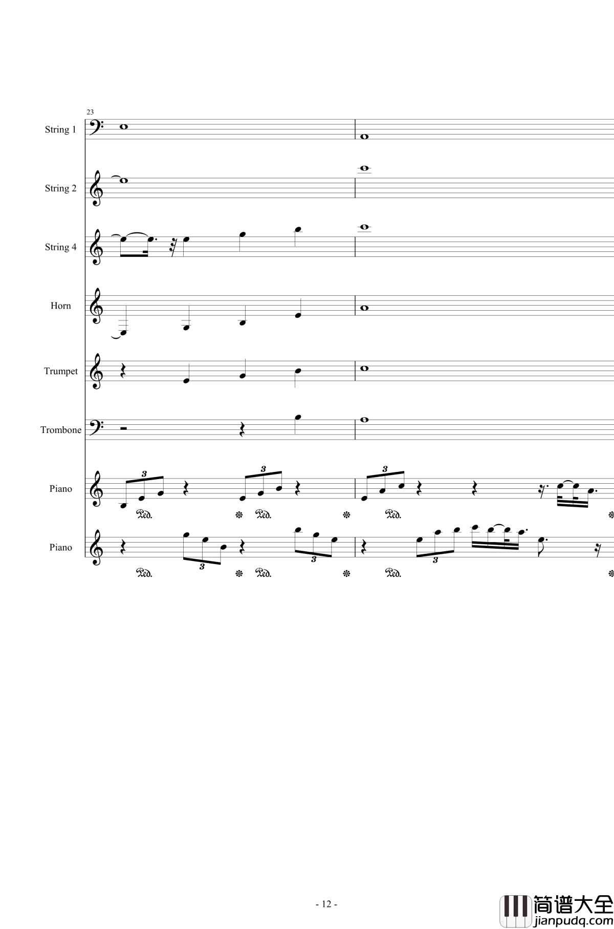 Or_AngelHar钢琴谱_天使的歌声_总谱