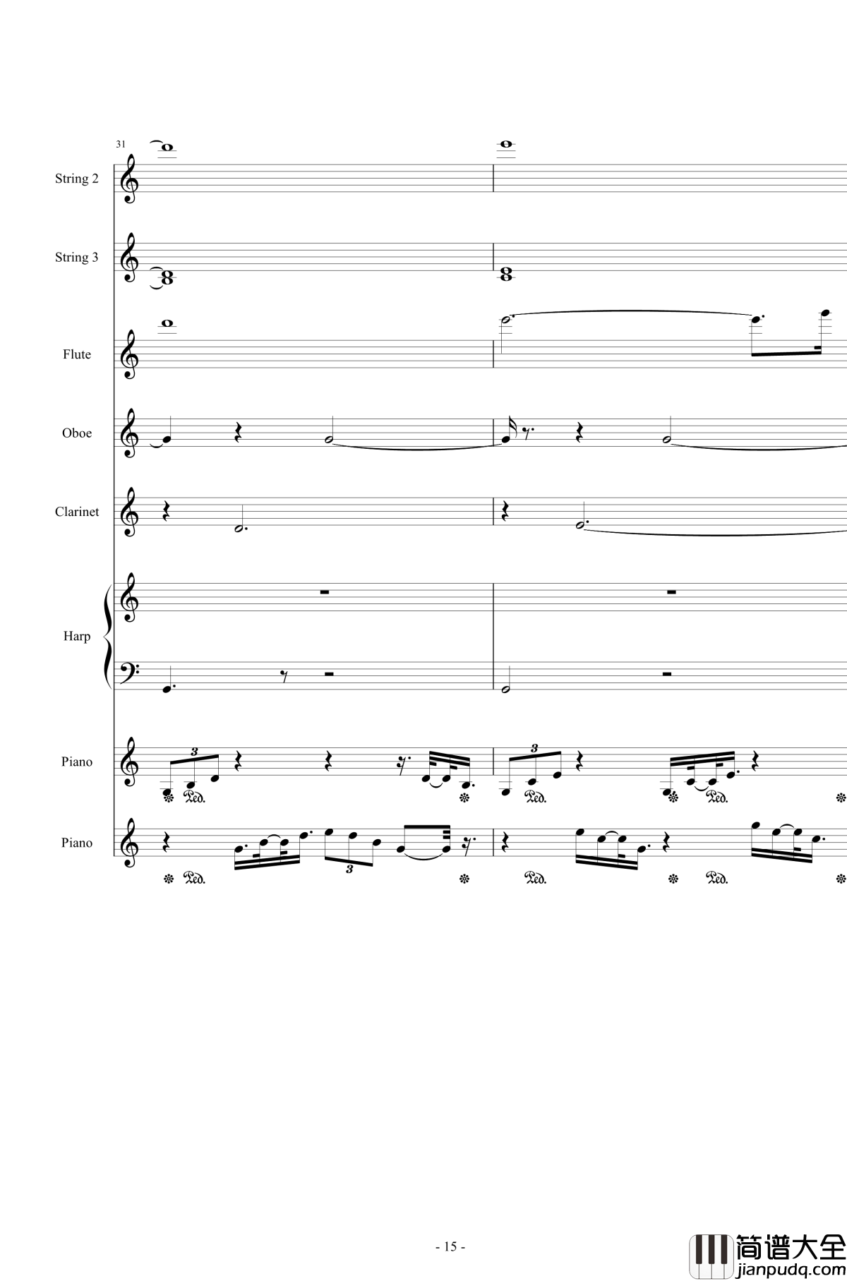 Or_AngelHar钢琴谱_天使的歌声_总谱