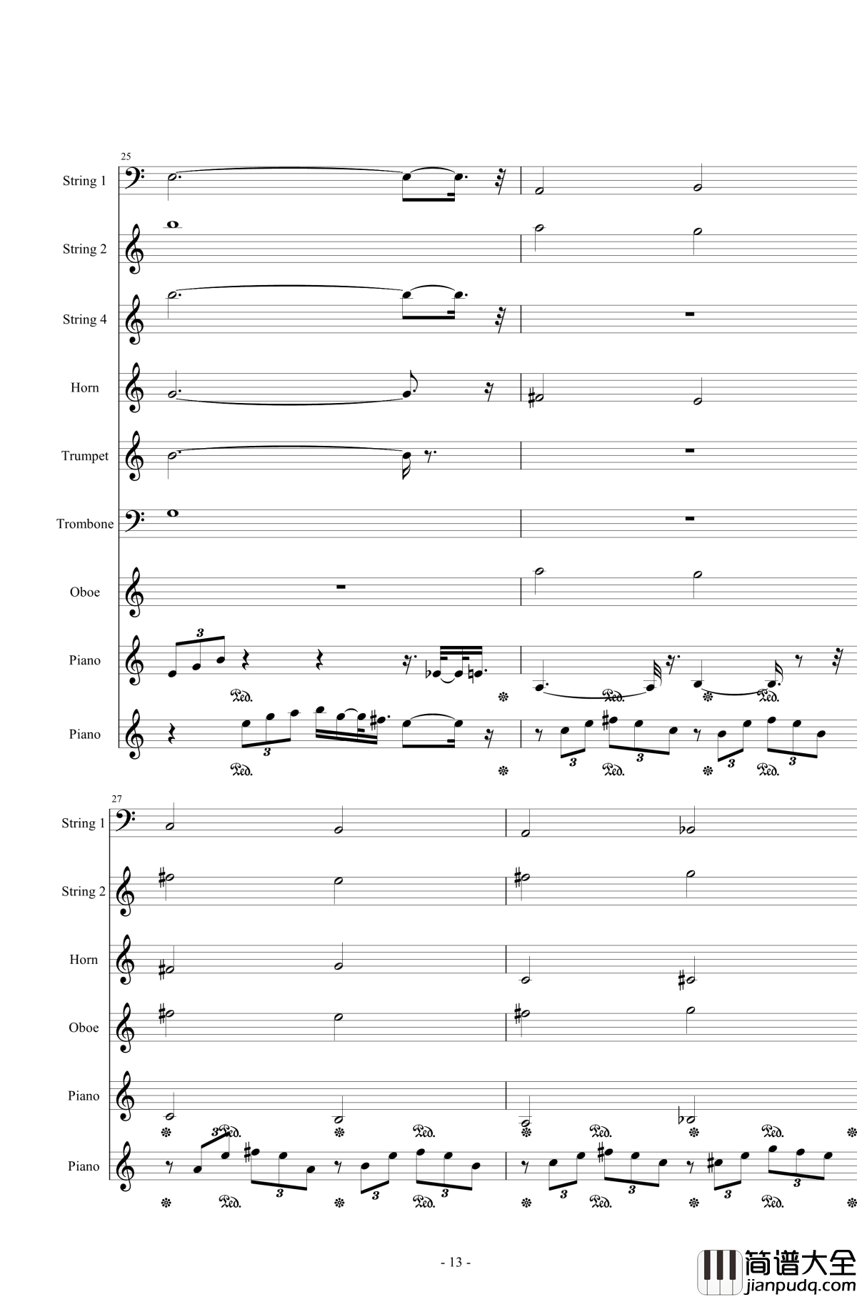 Or_AngelHar钢琴谱_天使的歌声_总谱