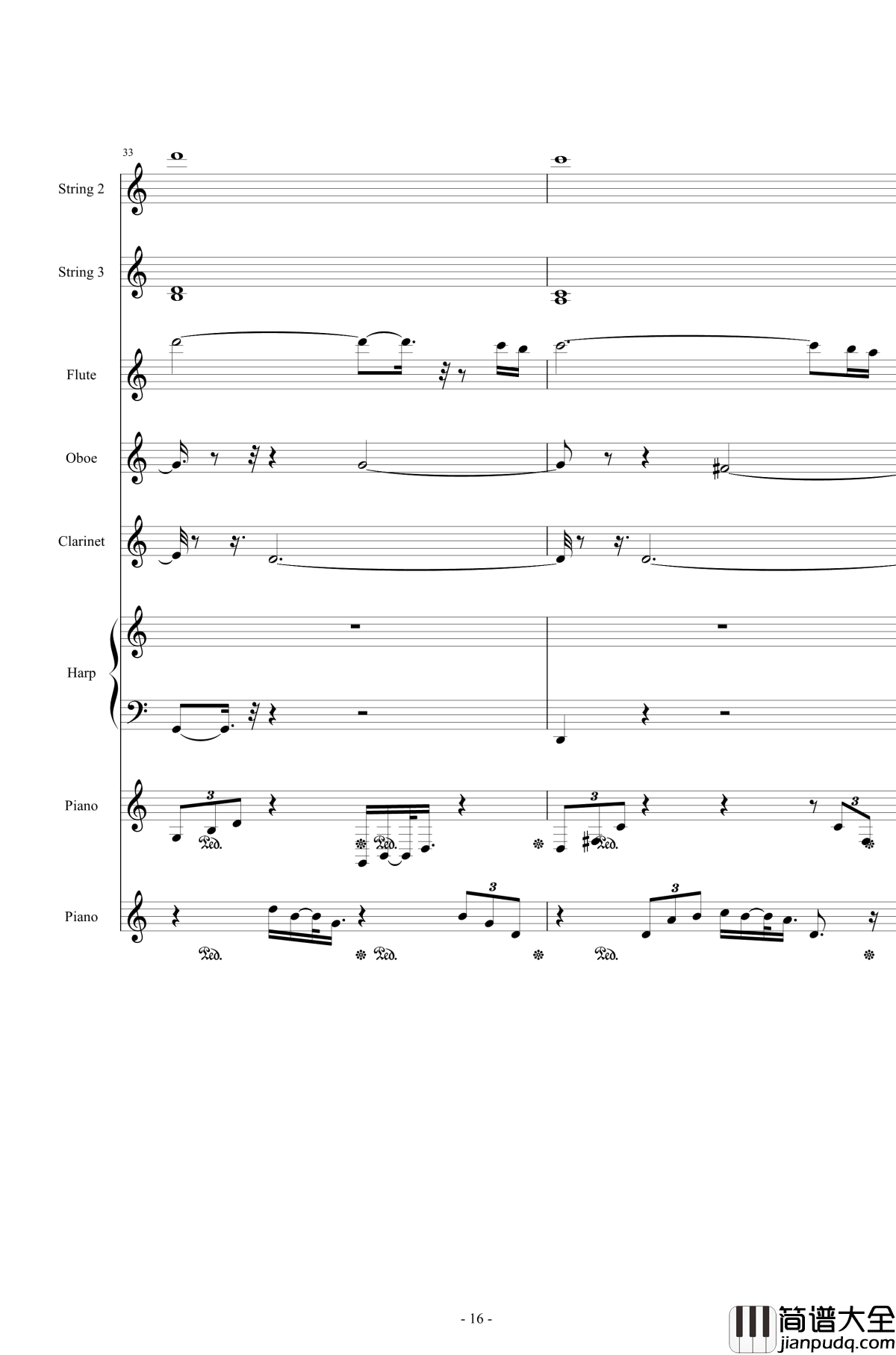 Or_AngelHar钢琴谱_天使的歌声_总谱